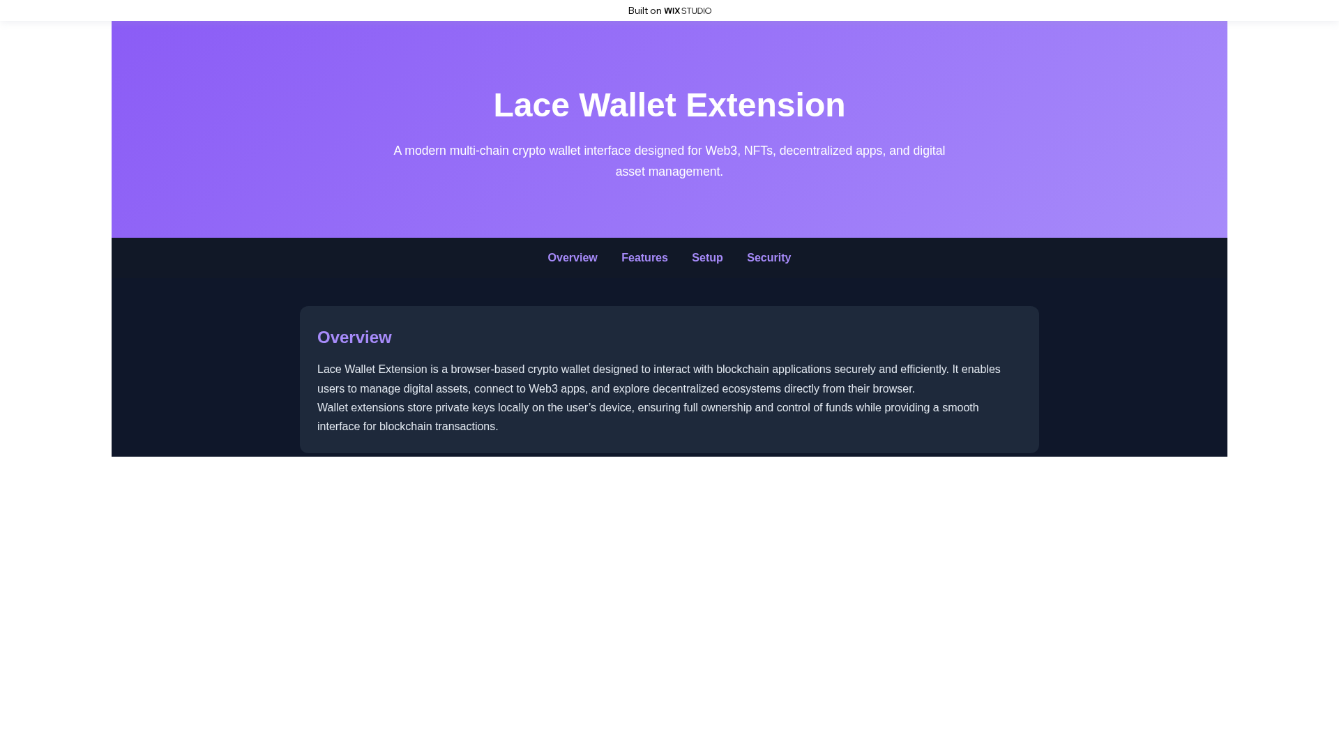 Screenshot of io-lace-nav.wixstudio.com