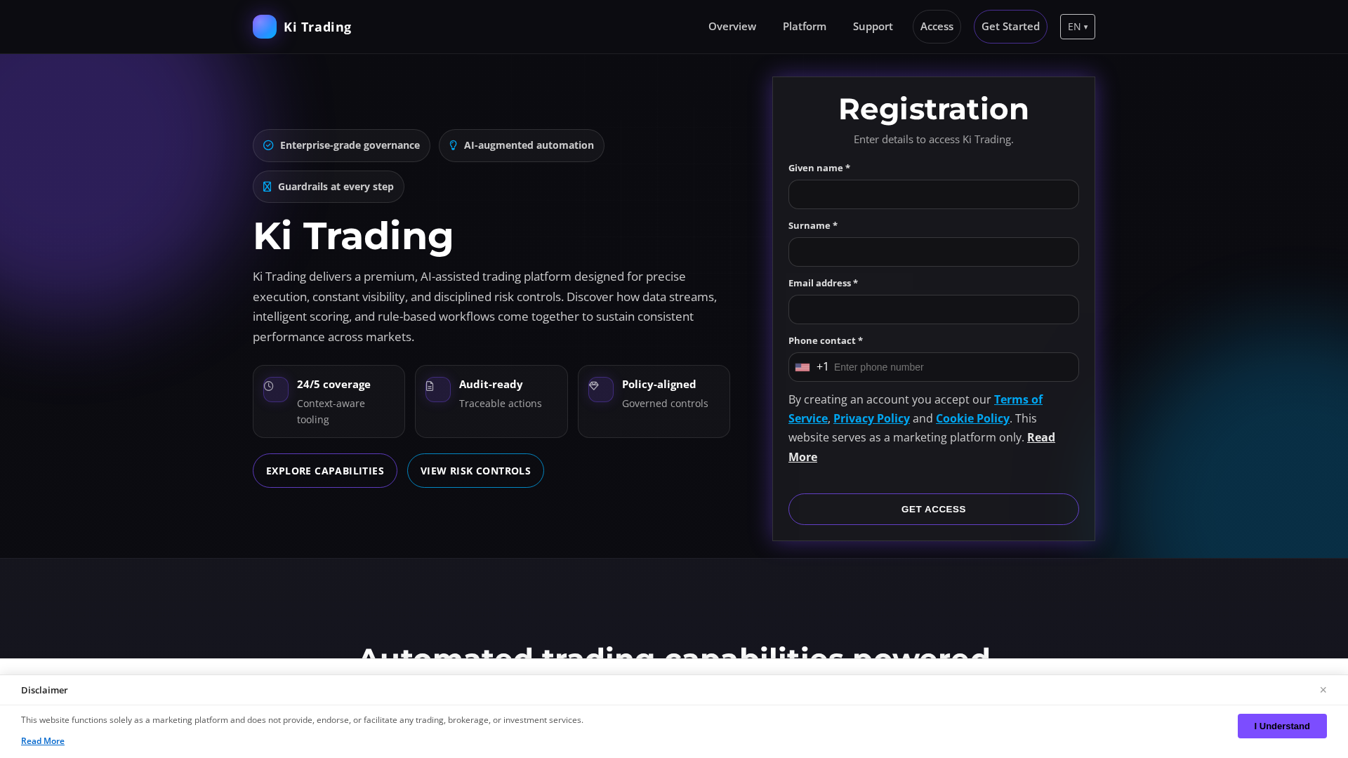 Screenshot of kitradingsystem.com