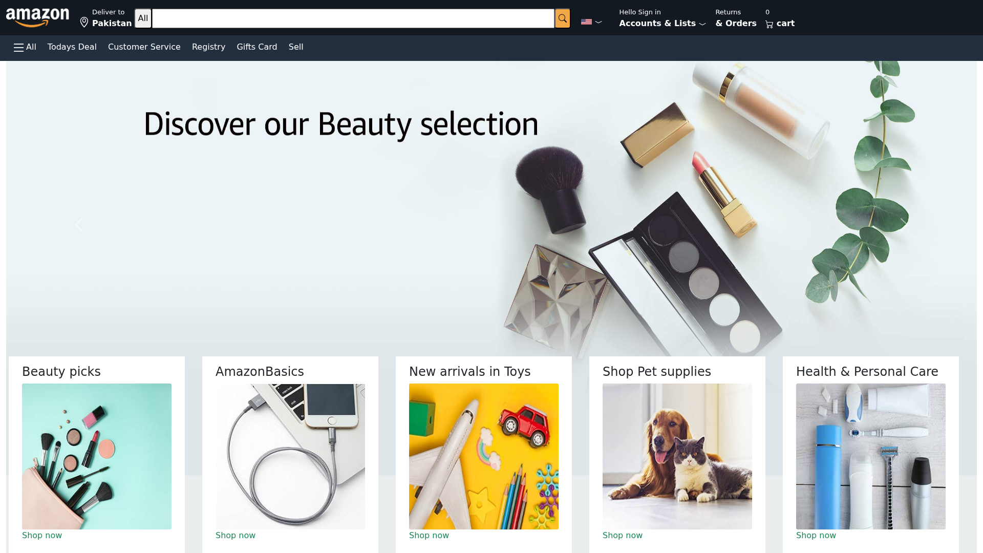 Screenshot of amazon123.netlify.app