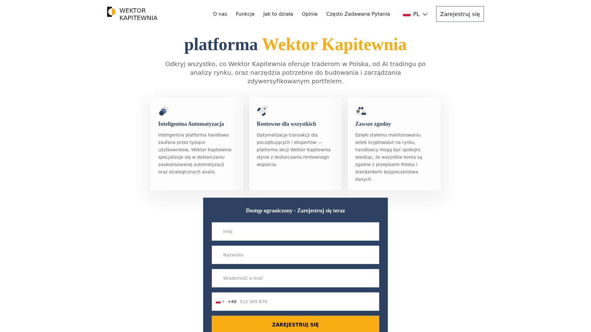 Screenshot of wektor-kapitewnia.com