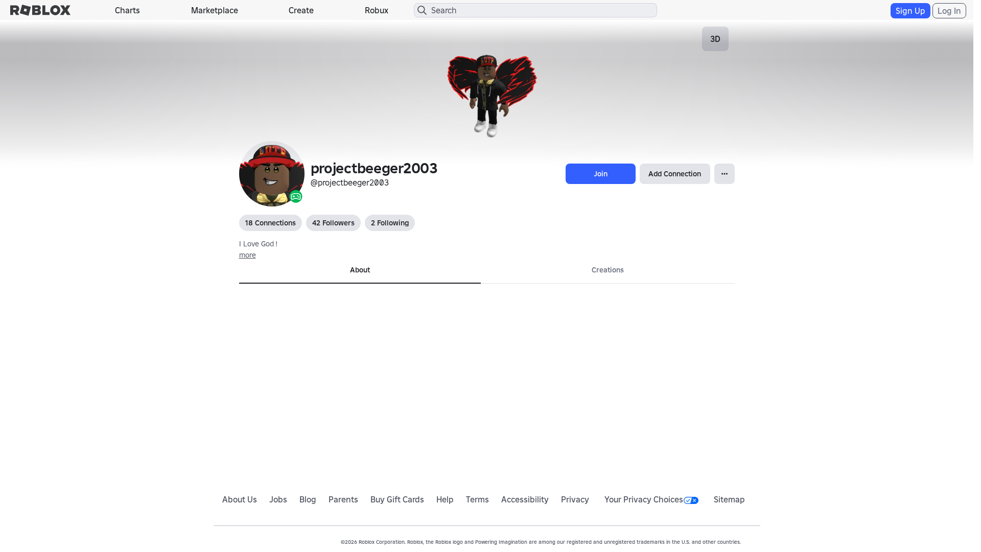 Screenshot of www.roblox.com.et