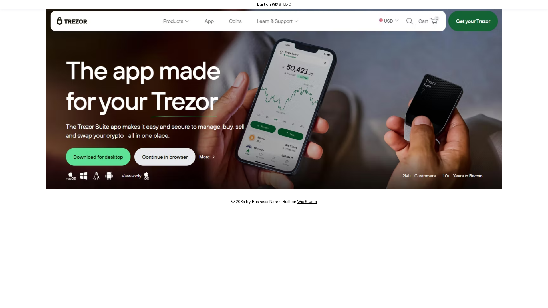 Screenshot of bridgeapp-live.wixstudio.com