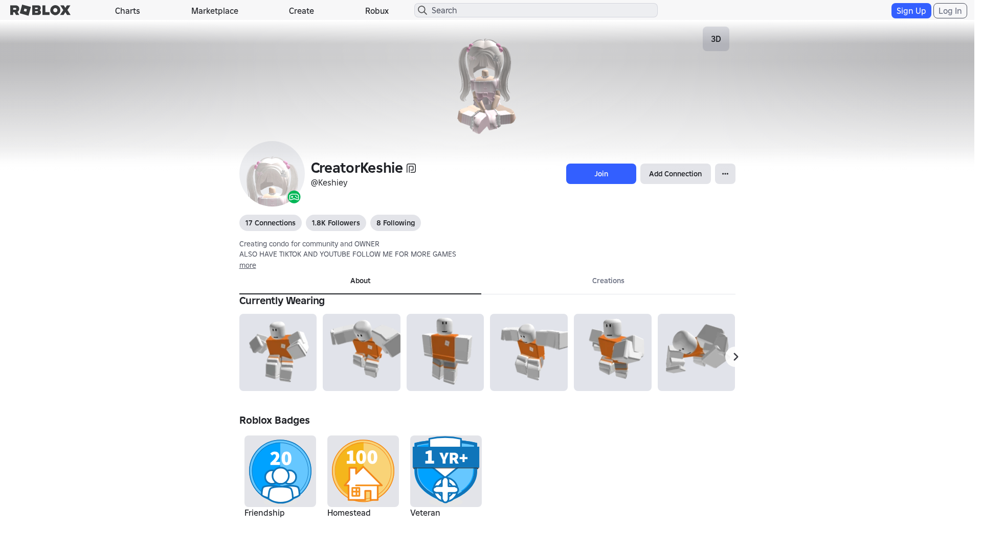 Screenshot of www.roblox.com.mu