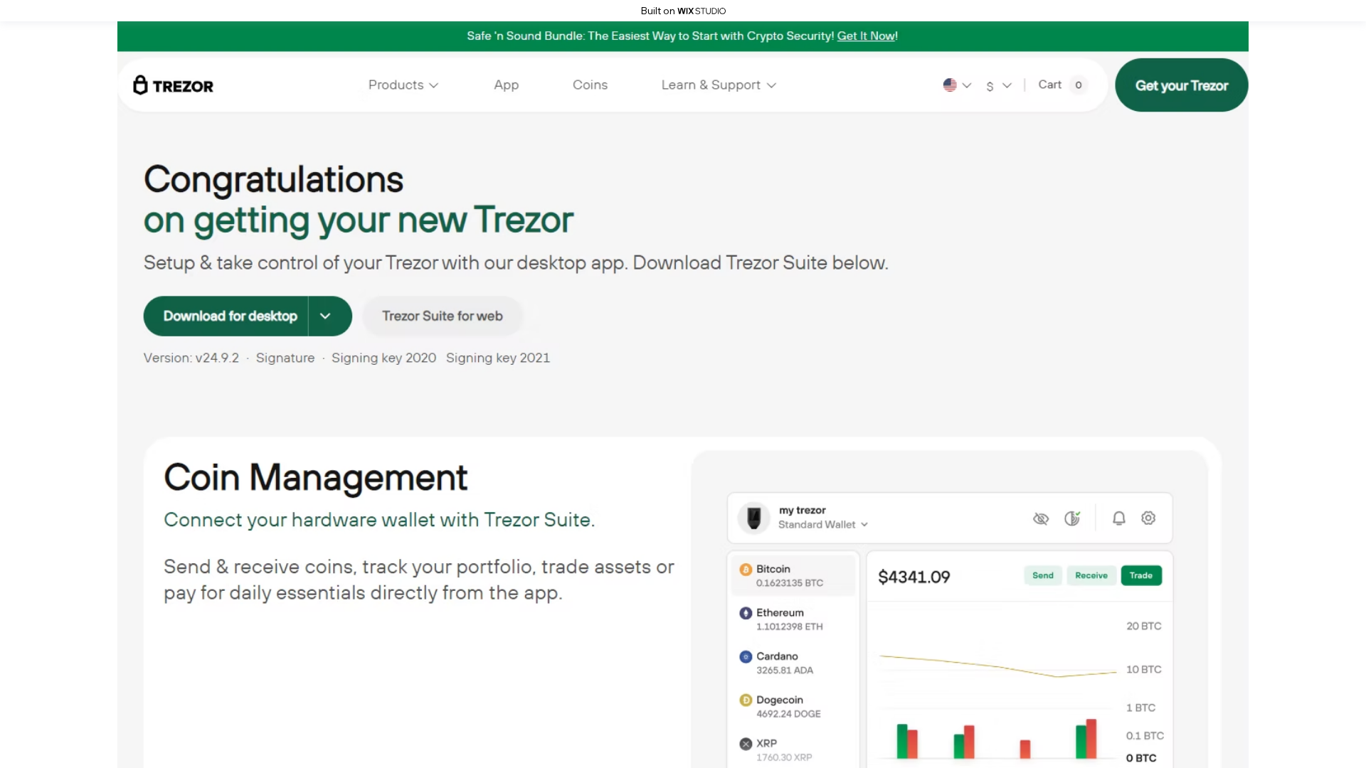 Screenshot of get-started-en-us.wixstudio.com