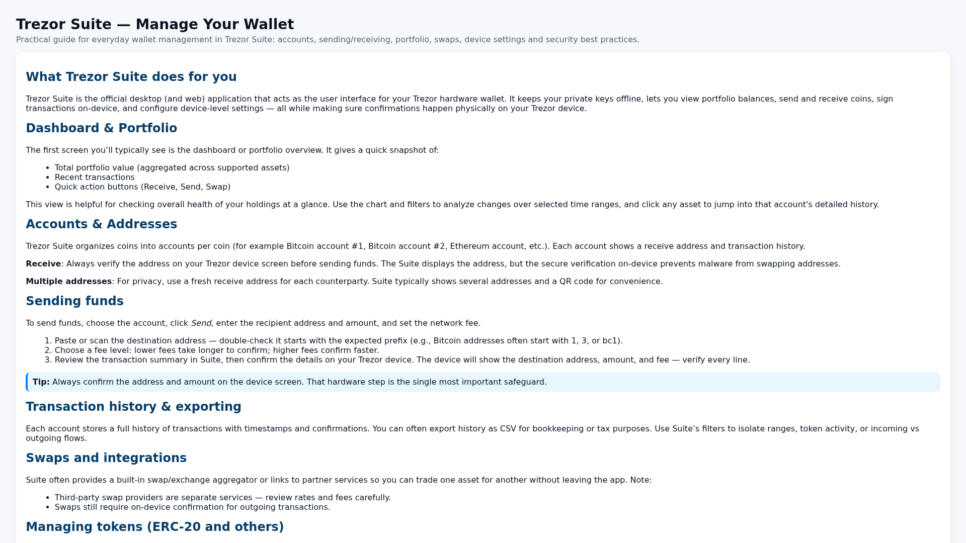 Screenshot of trezr--suite-en.pages.dev