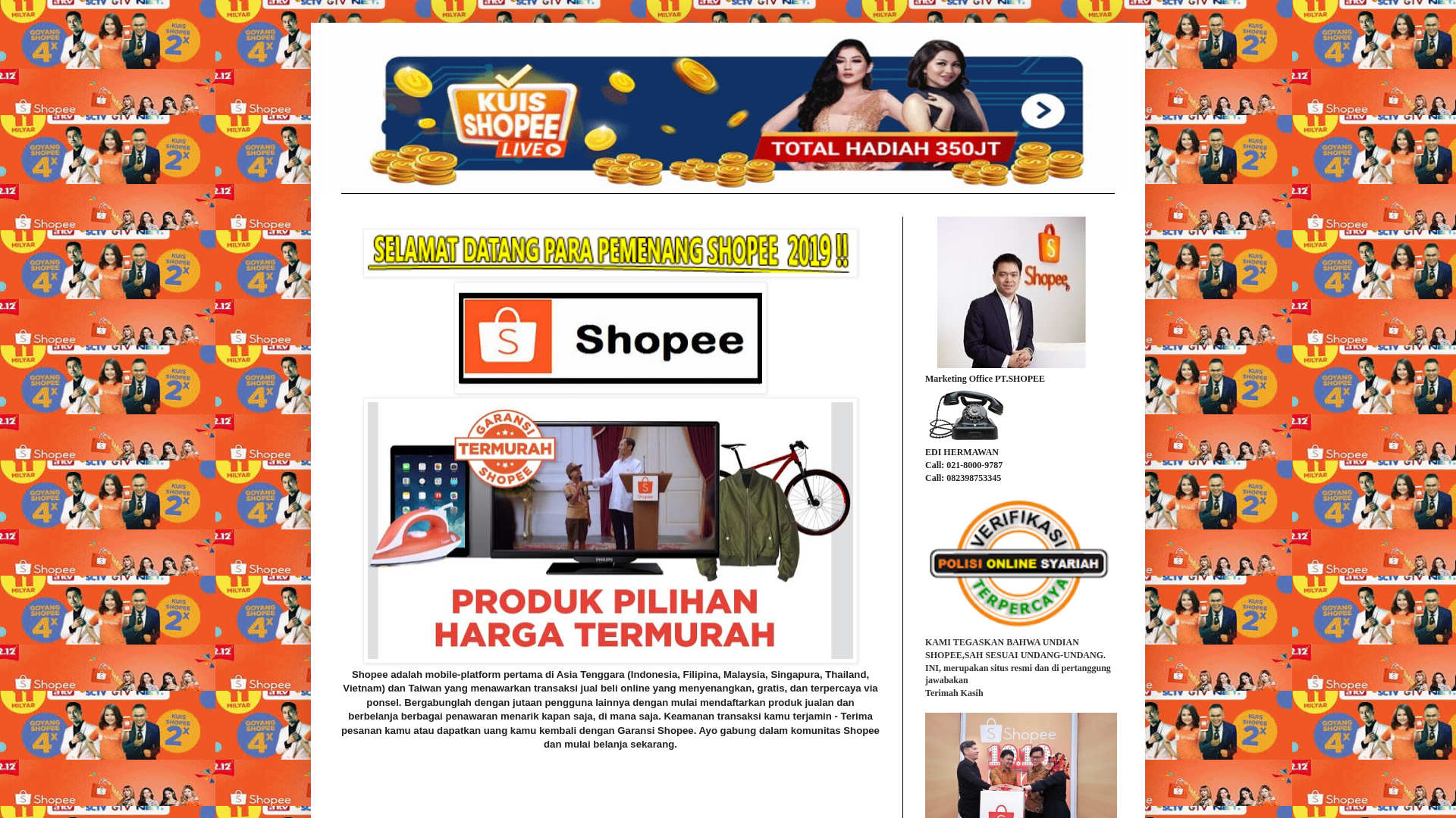 Screenshot of shopee1345.blogspot.com