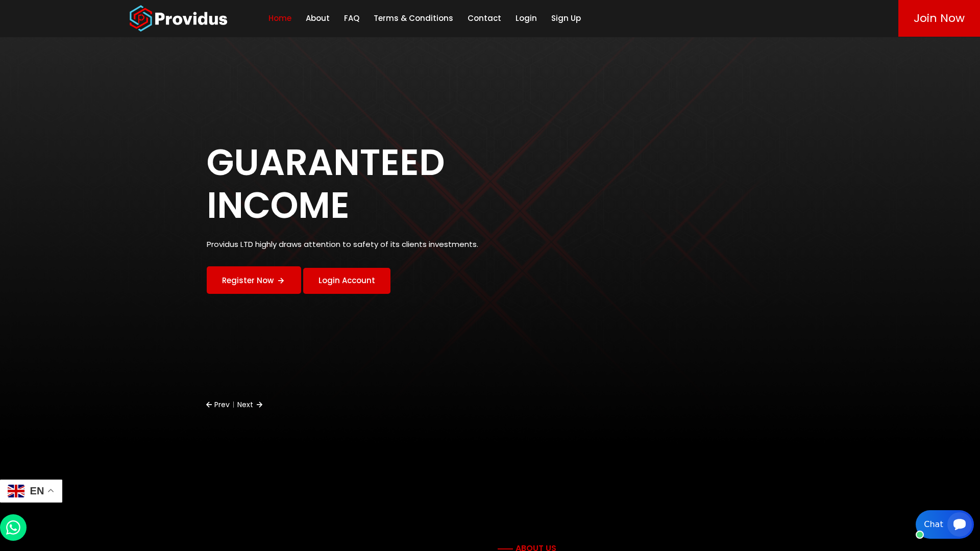Screenshot of providusltd.io