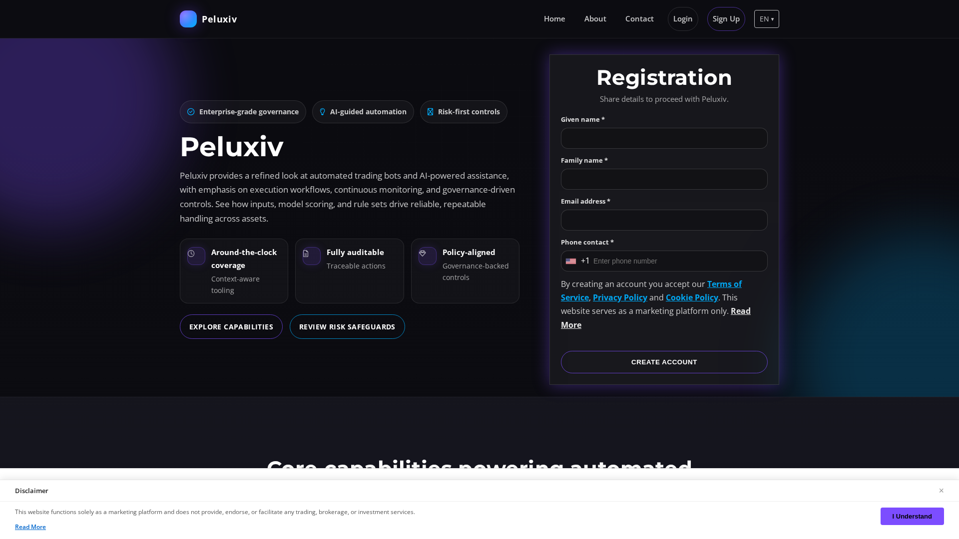 Screenshot of peluxivsoftware.pro