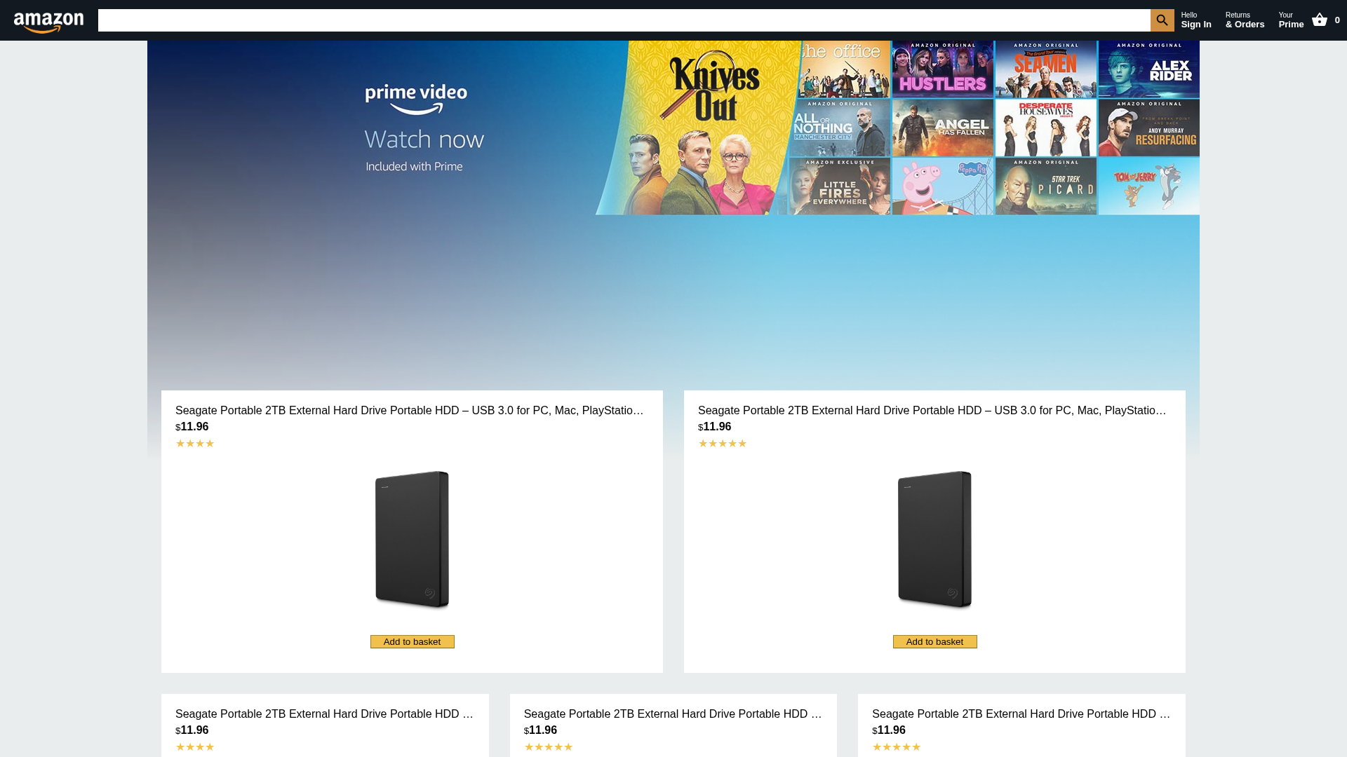 Screenshot of amazon-clone-an.netlify.app