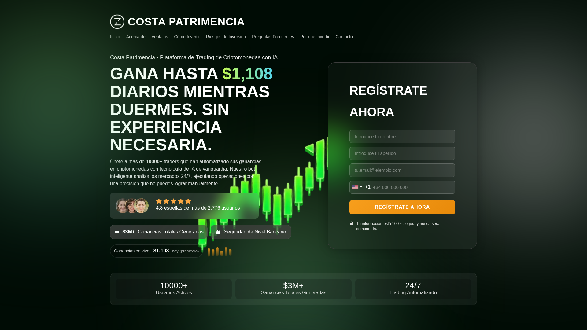 Screenshot of costapatrimencia.net