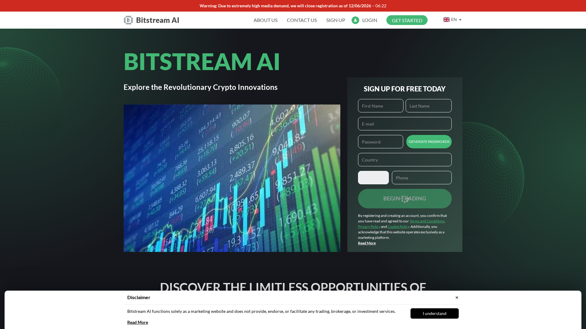 Screenshot of bitstream-ai-systems-com.financecryptoworld.com