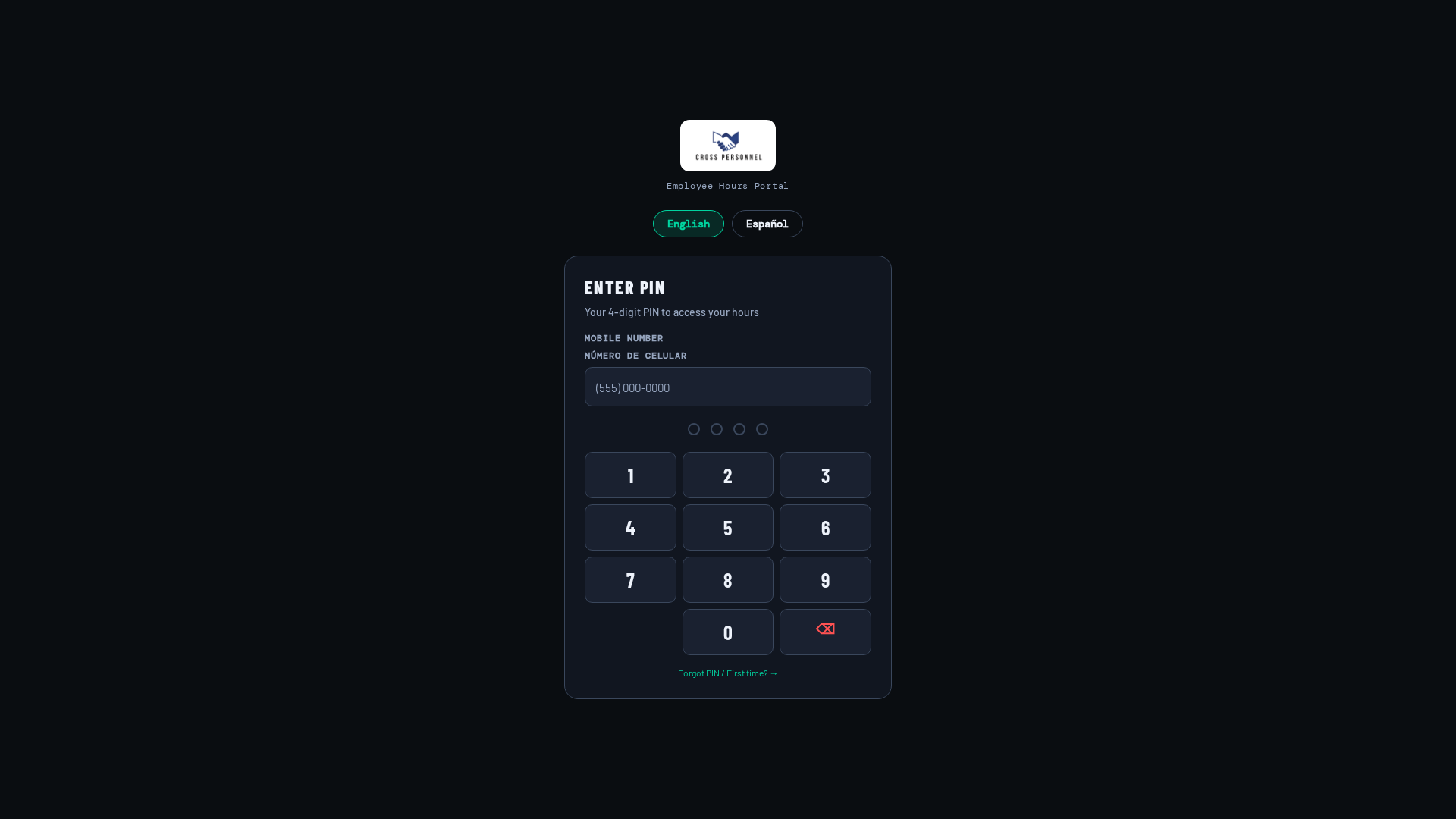 Screenshot of portal-crosspersonnel.pages.dev