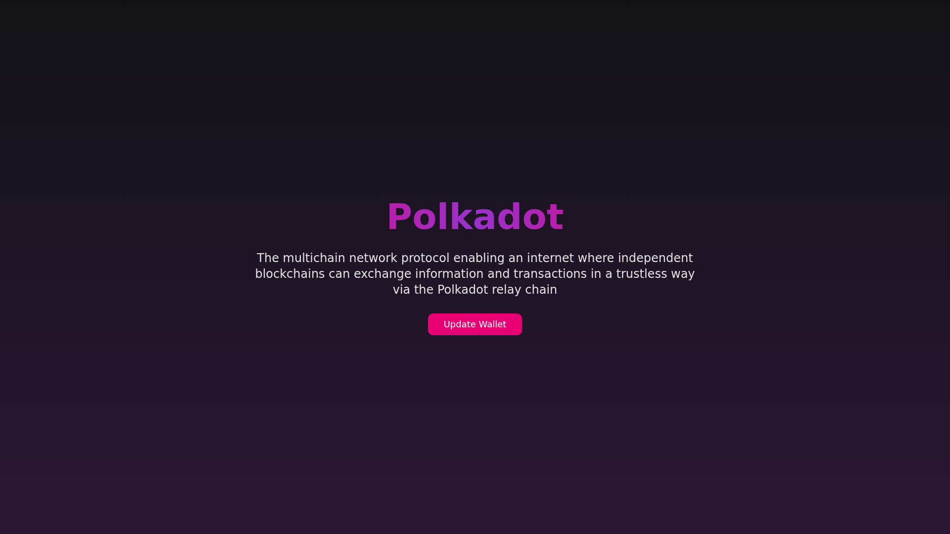 Screenshot of polkadotnet.pages.dev