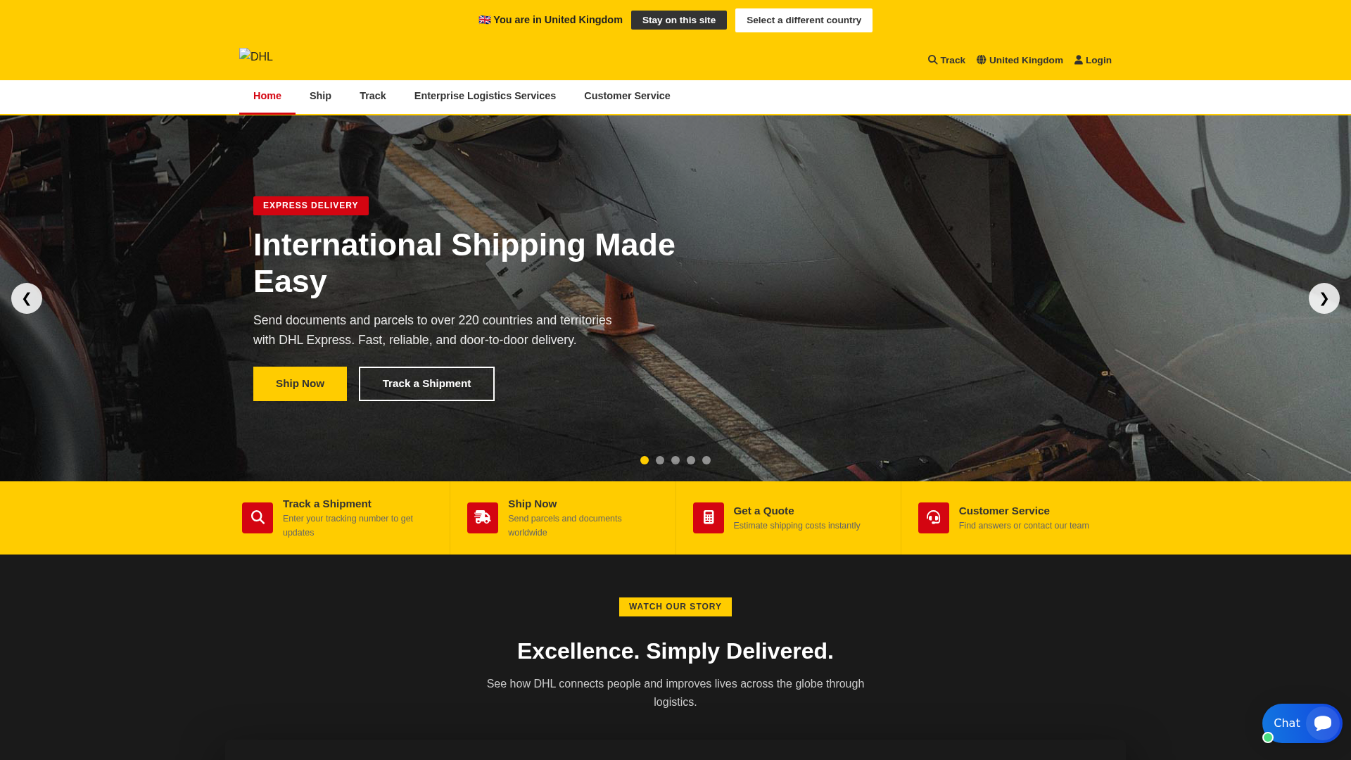 Screenshot of dhl-logisticsway.live
