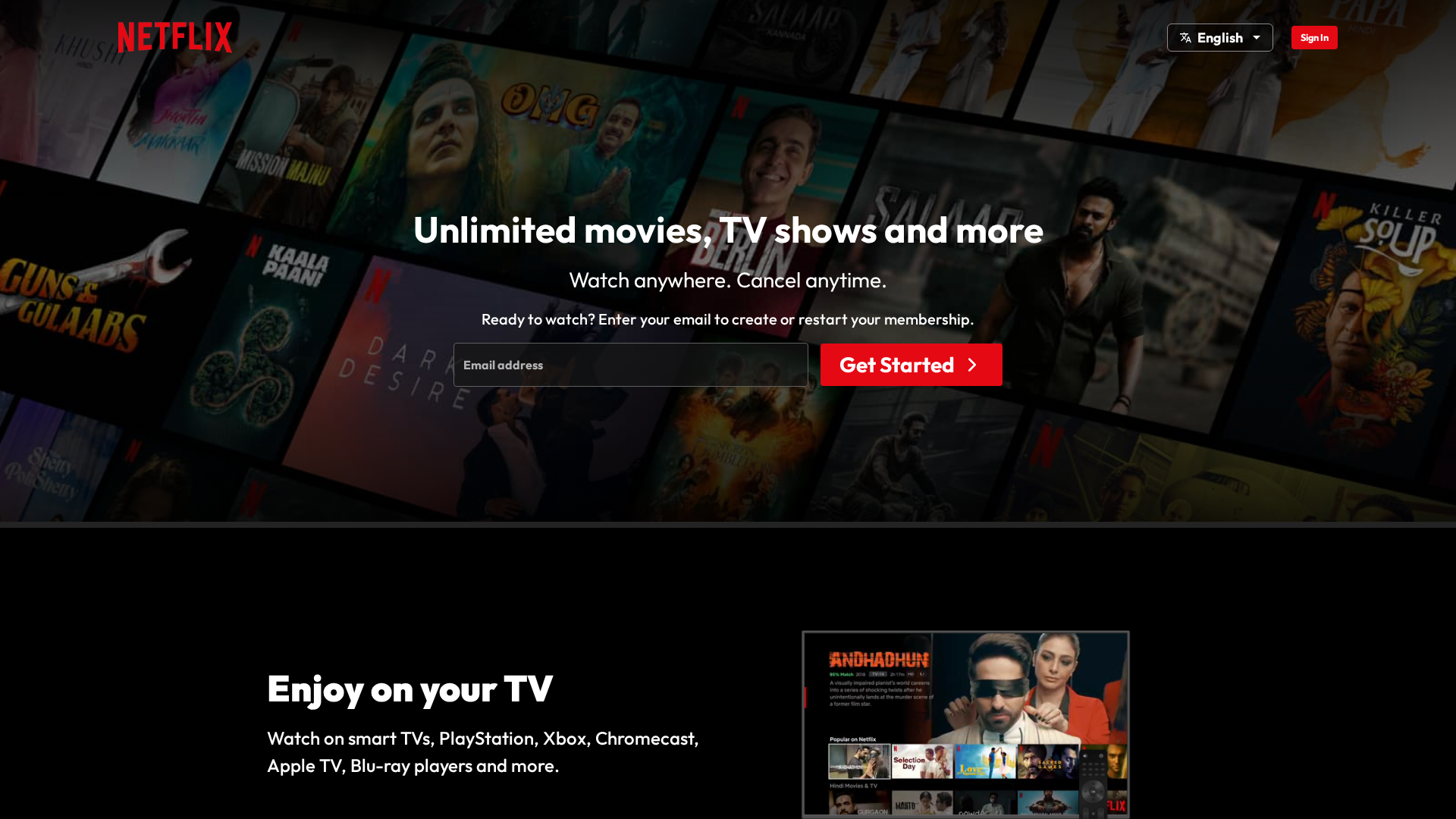 Screenshot of www.netflix-clone-byvishnu.vercel.app