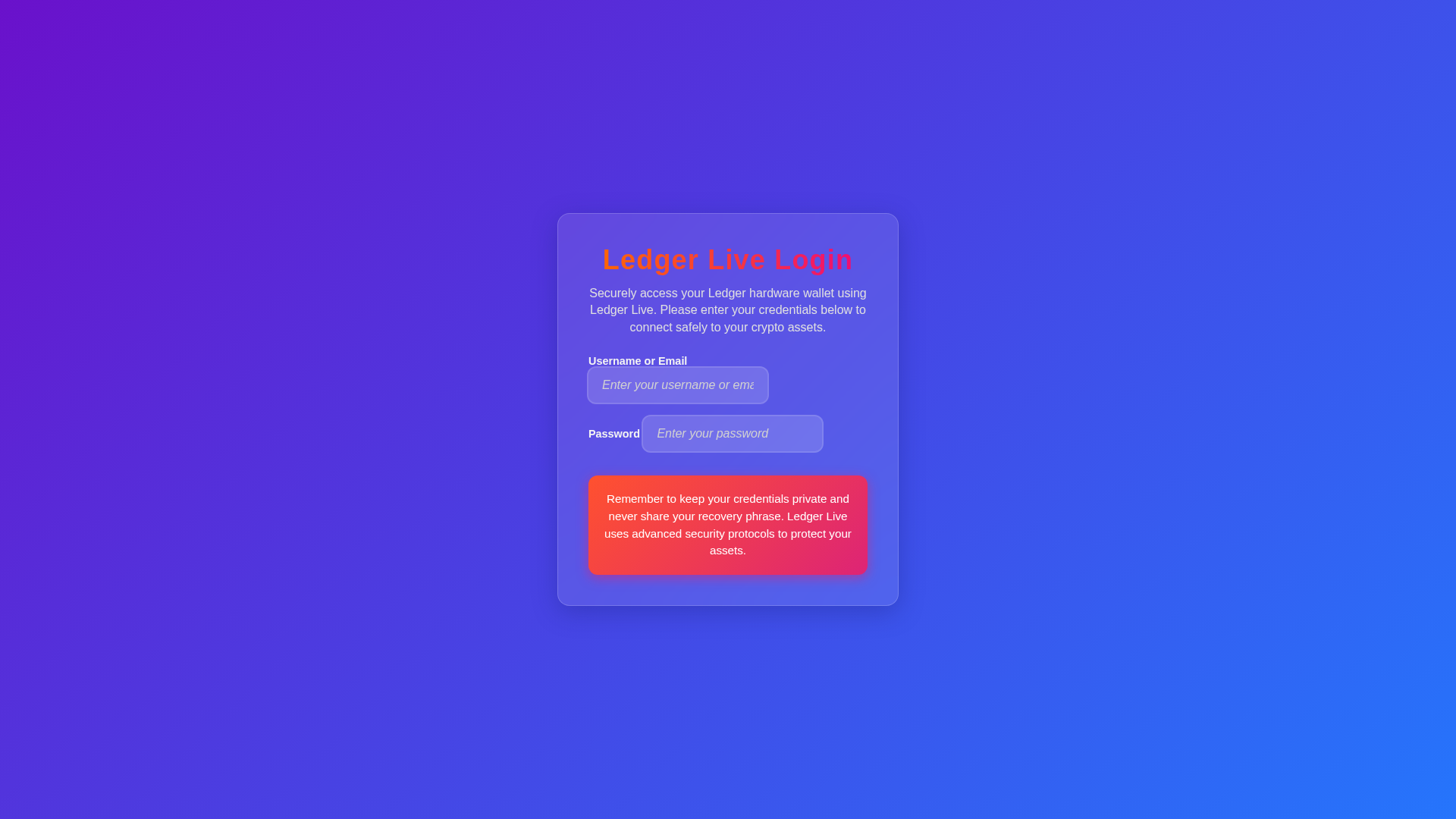 Screenshot of project-ledgrlive-io.pages.dev