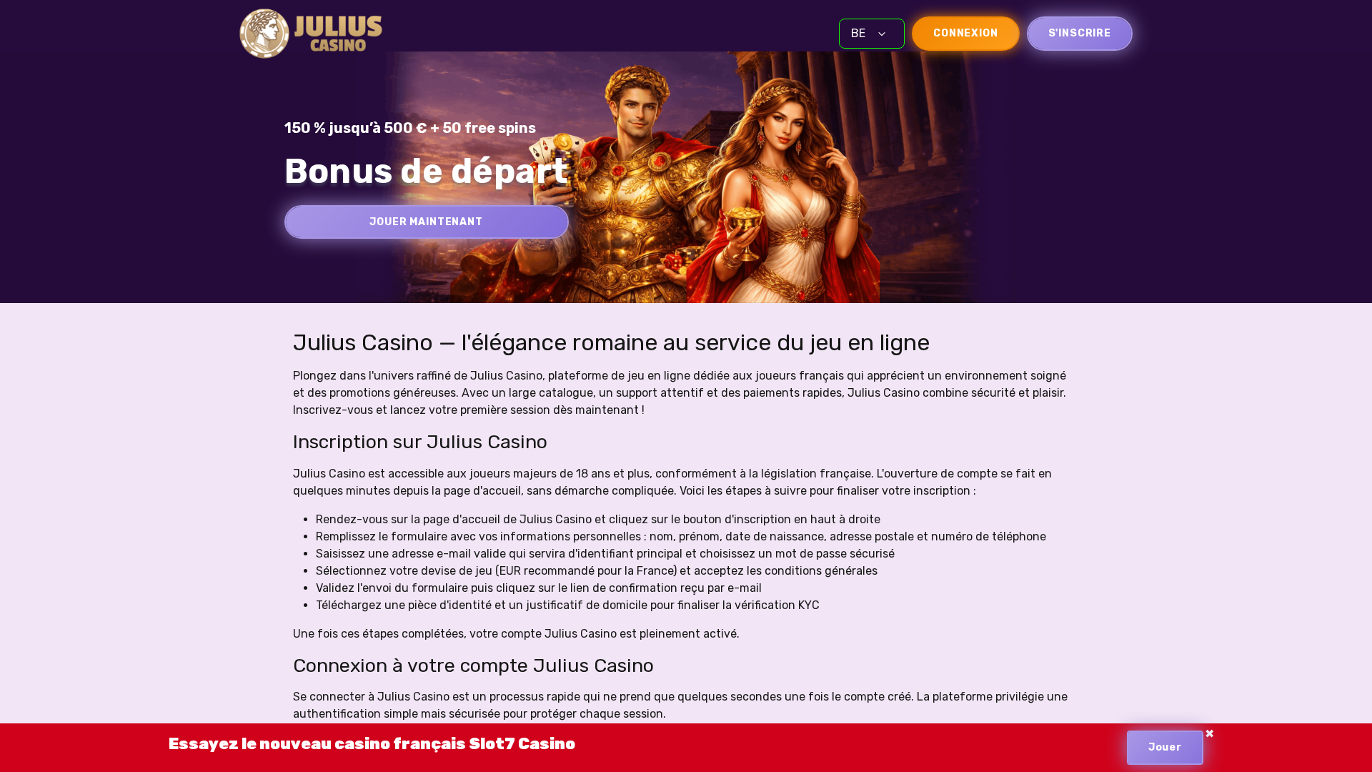 Screenshot of julius-casino4.com