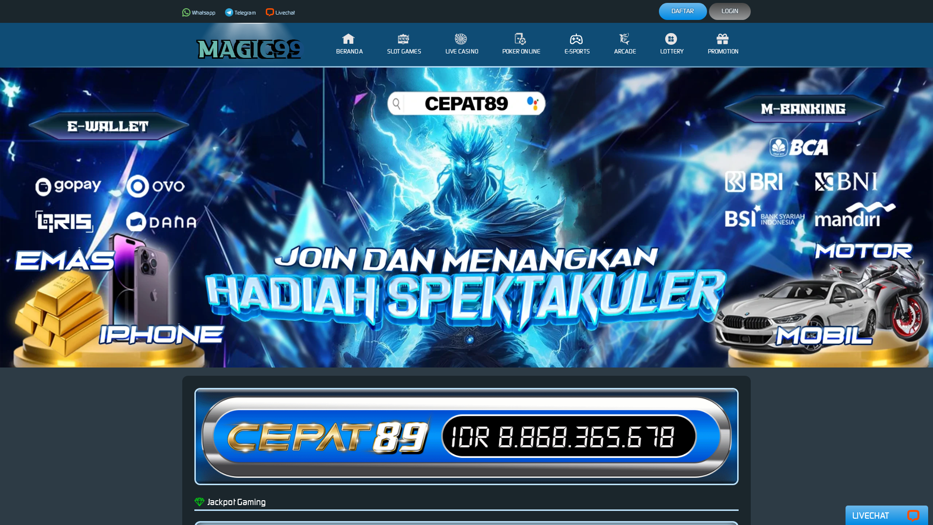 Screenshot of magic99.co