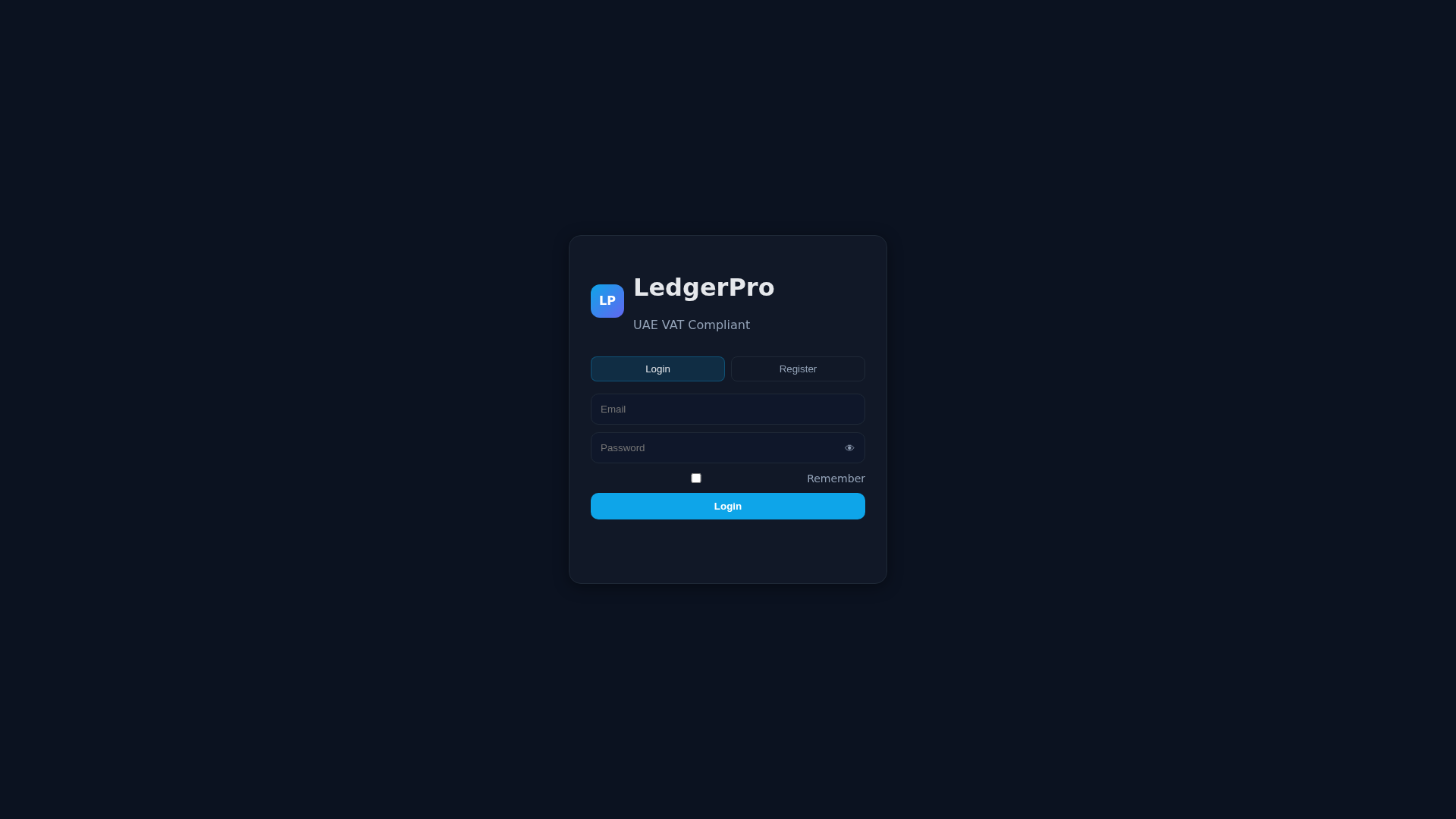 Screenshot of ledgerpro-4ce.pages.dev