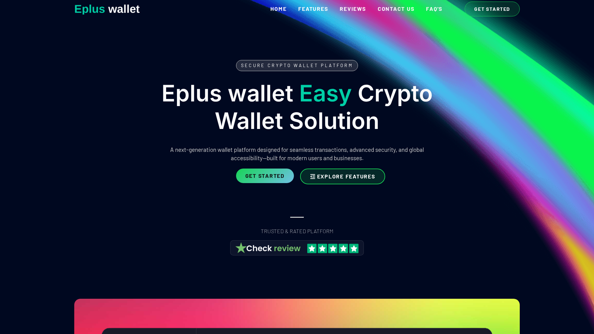 Screenshot of epluswallet.com