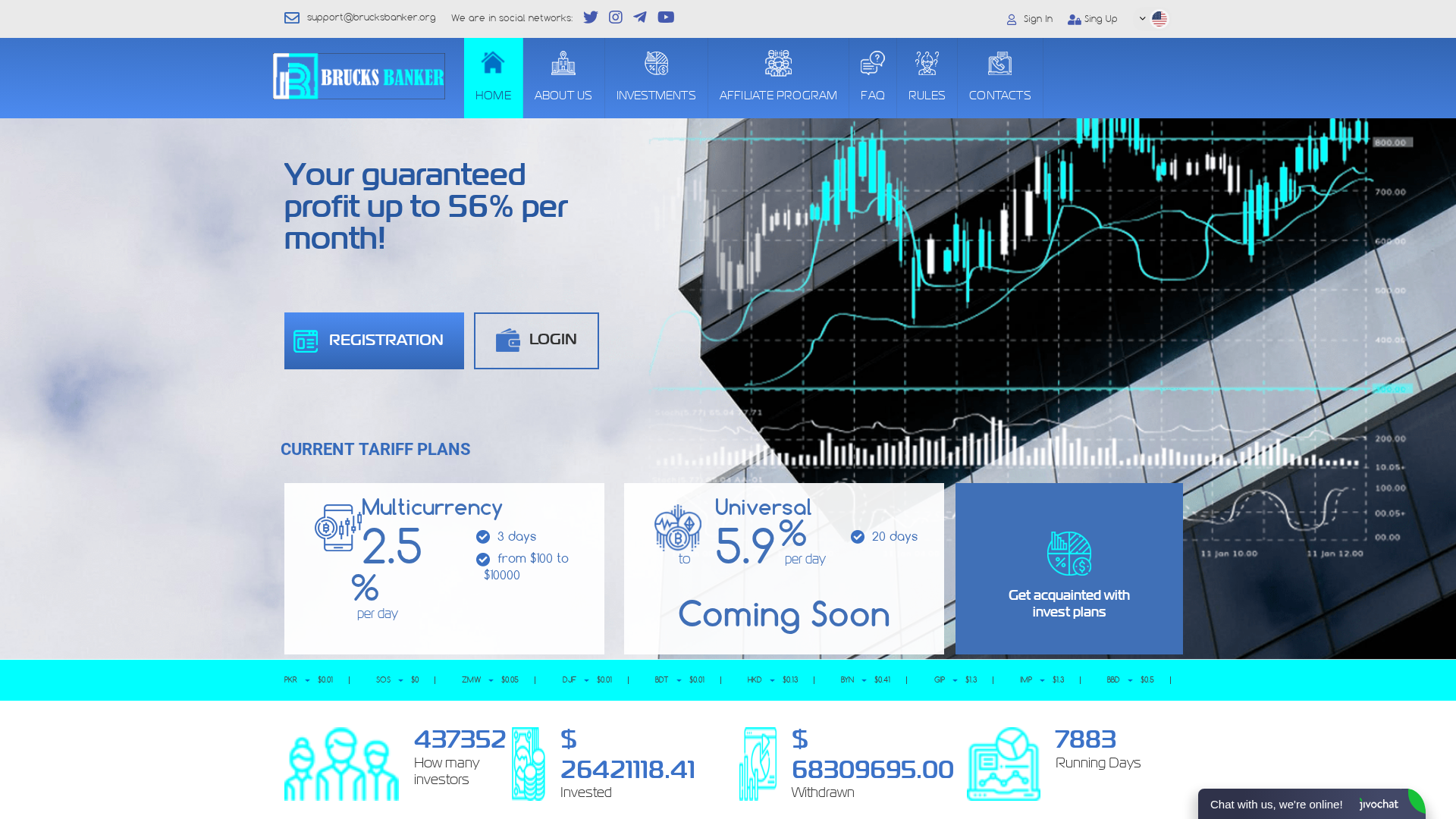 Screenshot of brucksbanker.org