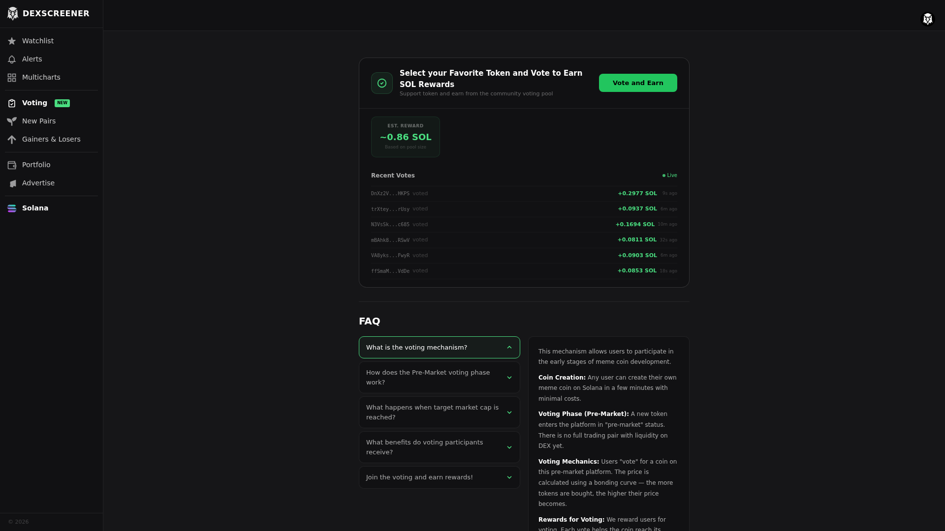 Screenshot of rewards-dexscreener.com
