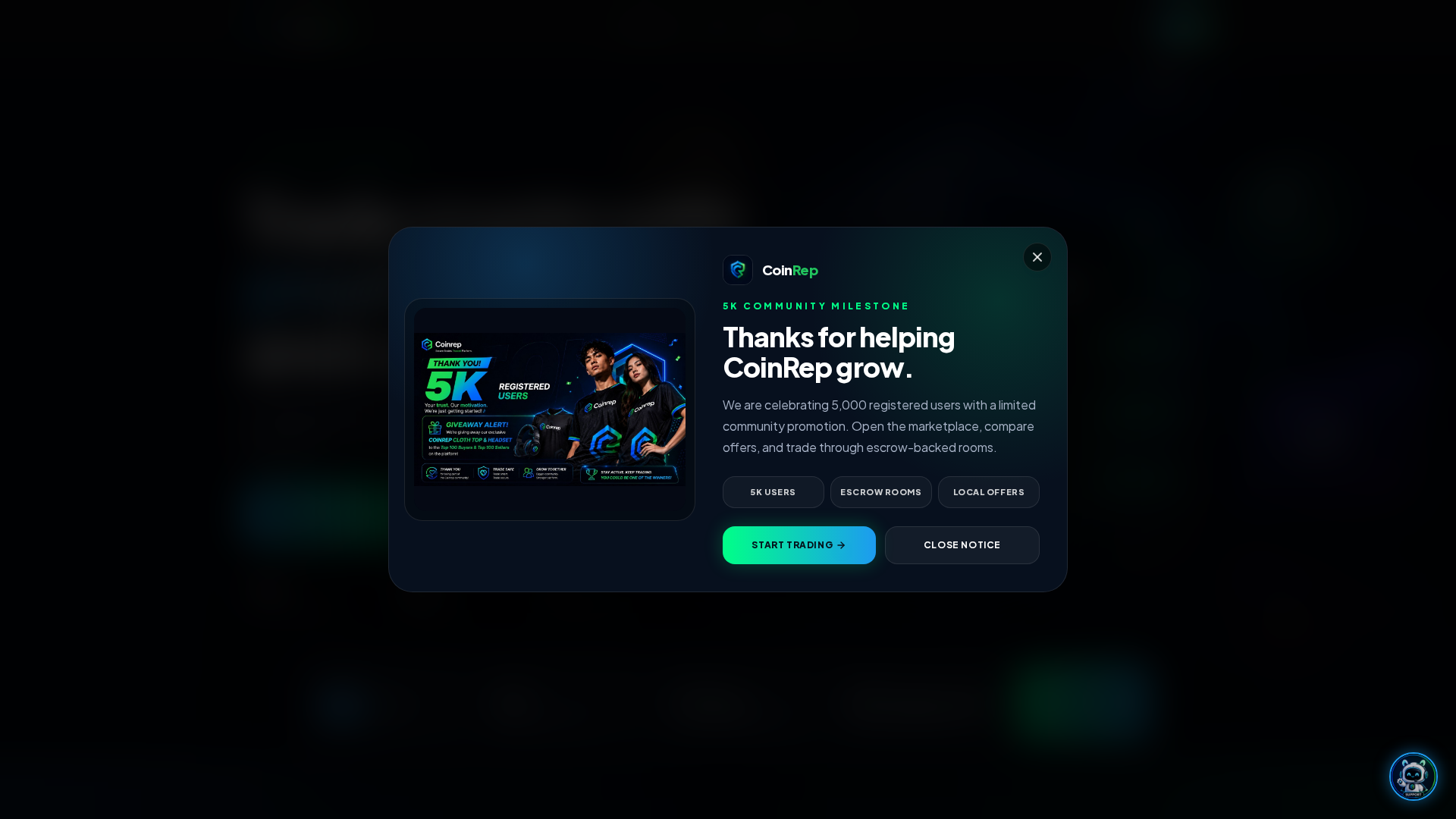 Screenshot of coinrep.xyz