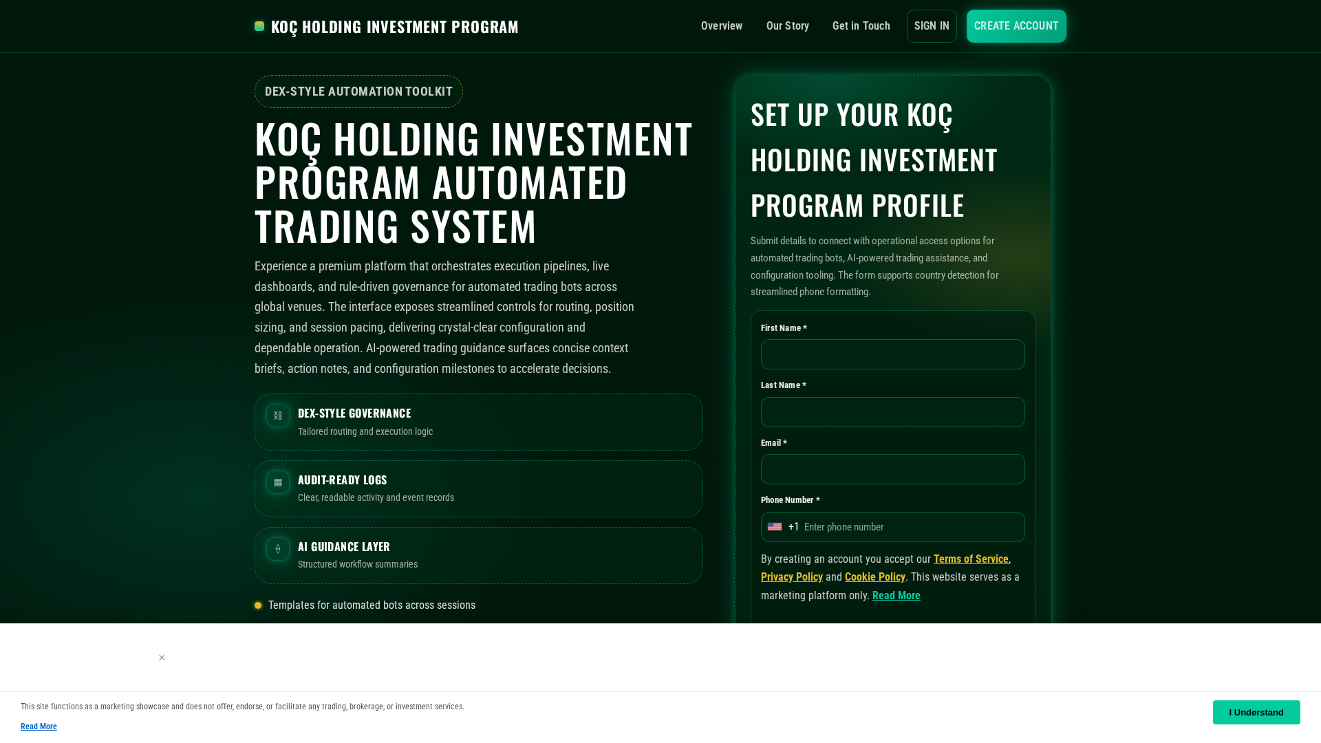 Screenshot of kocholdinginvestmentprogram.click