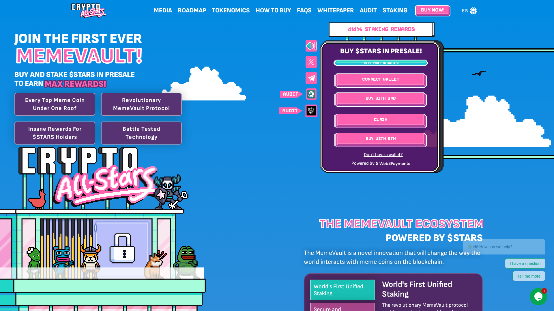 Screenshot of cryptoallstars-sales.pages.dev