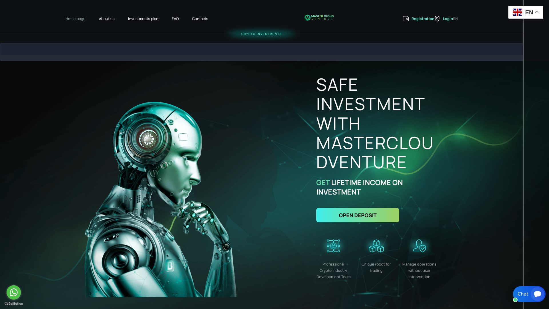 Screenshot of mastercloudventure.com