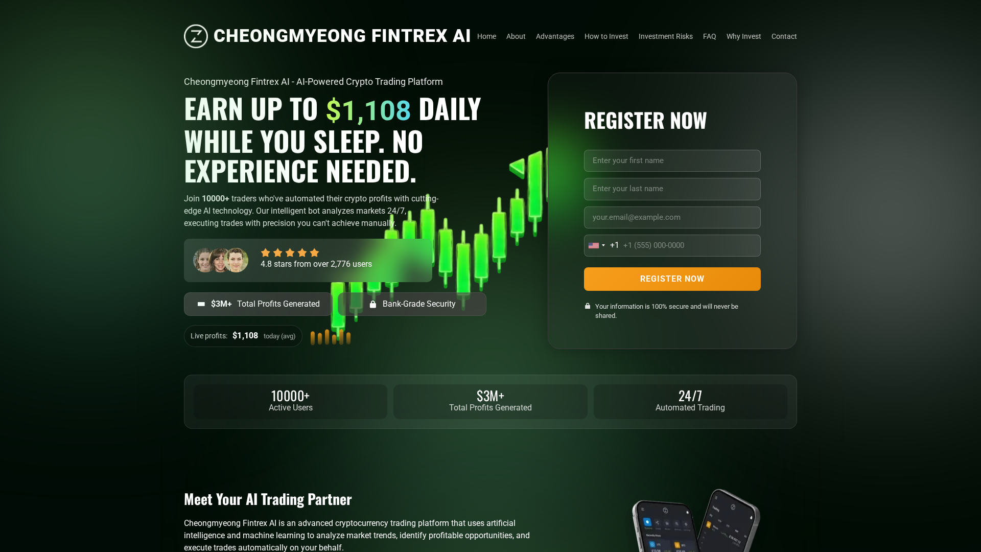 Screenshot of cheongmyeongfintrexai.net