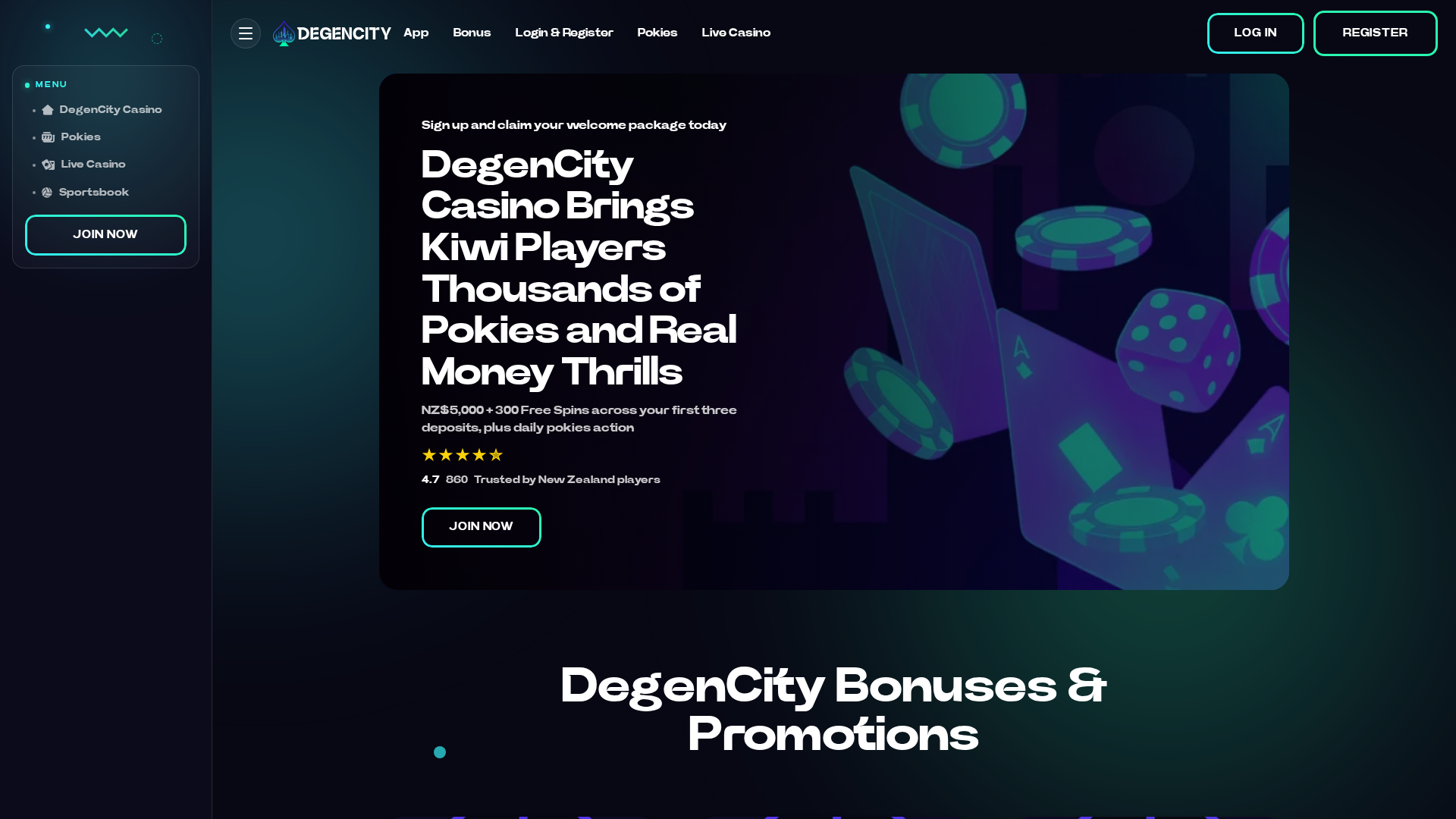 Screenshot of degencityxcasino.org