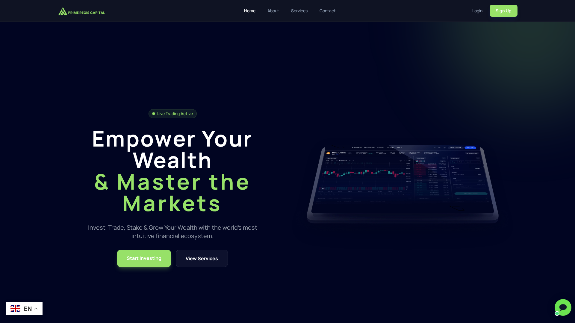Screenshot of primeregiscapital.com