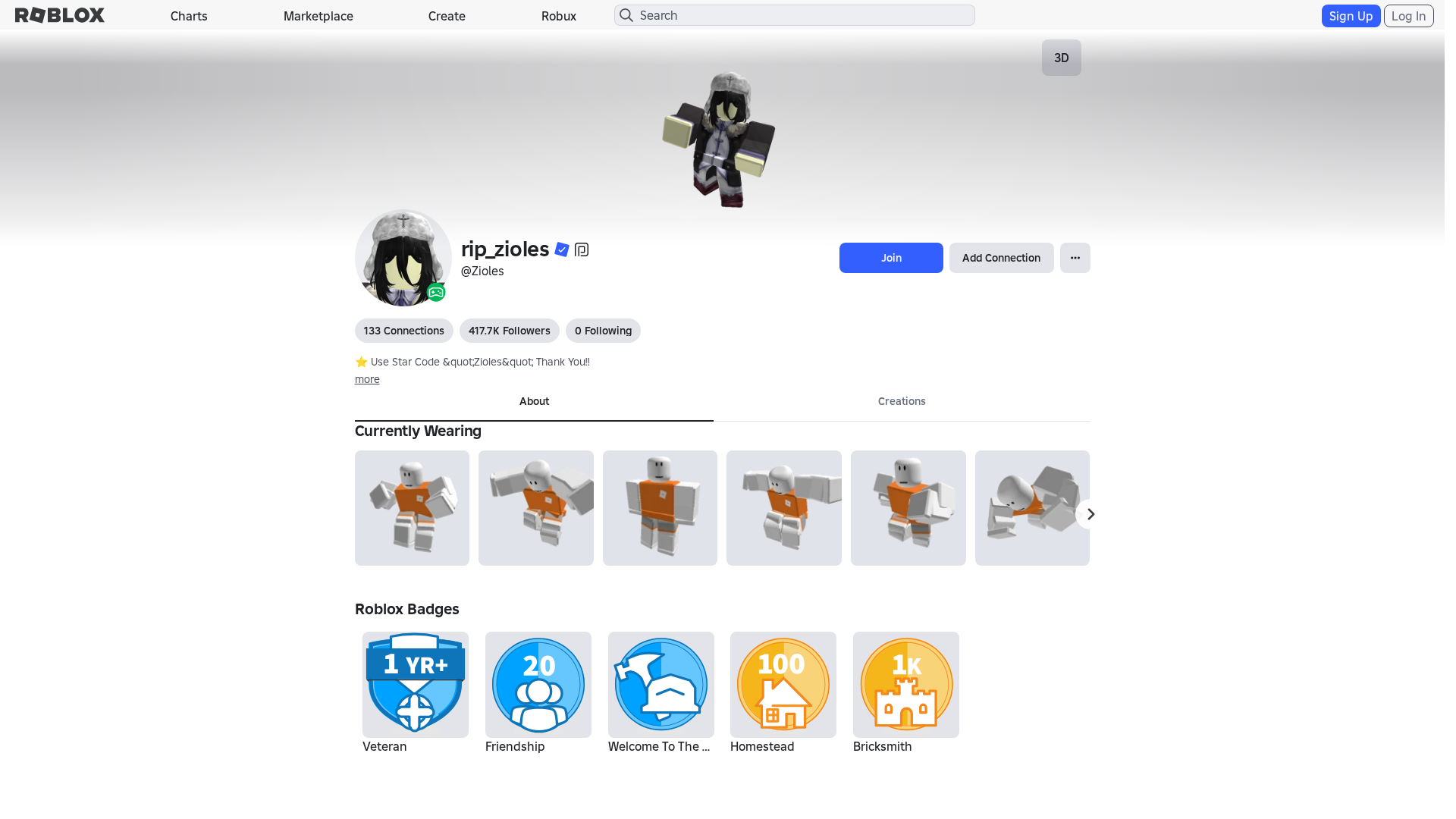 Screenshot of www.roblox.ly