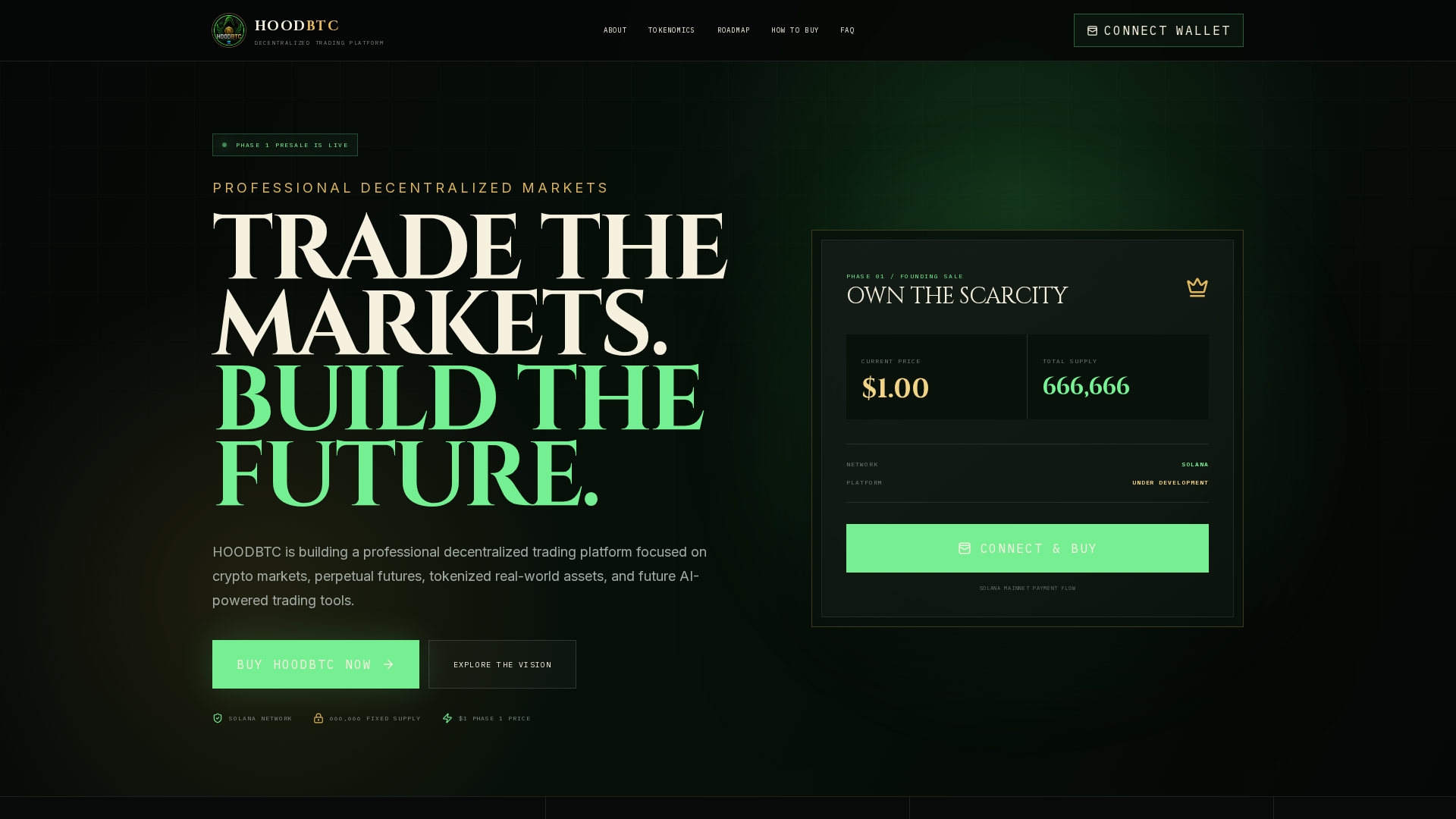 Screenshot of hoodbtc.com