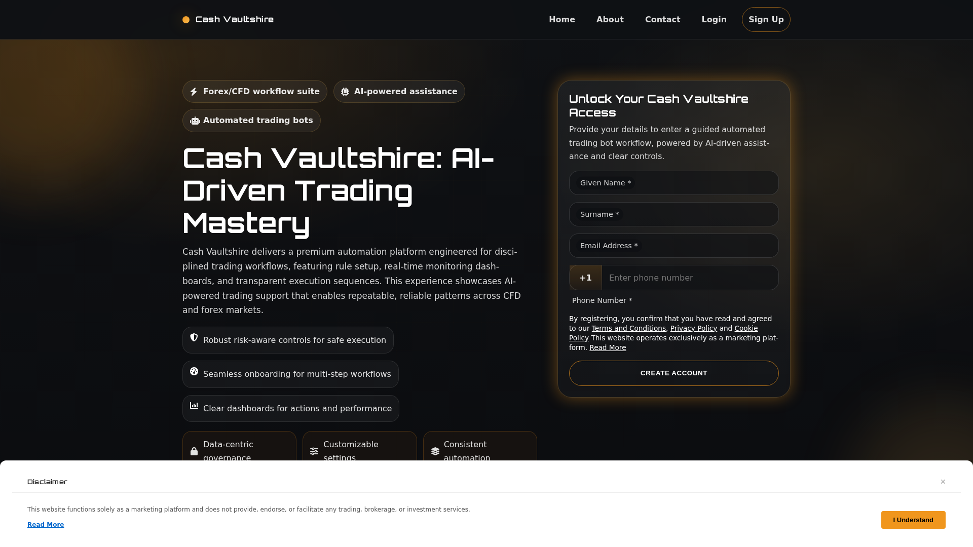 Screenshot of cash-vaultshire.shop