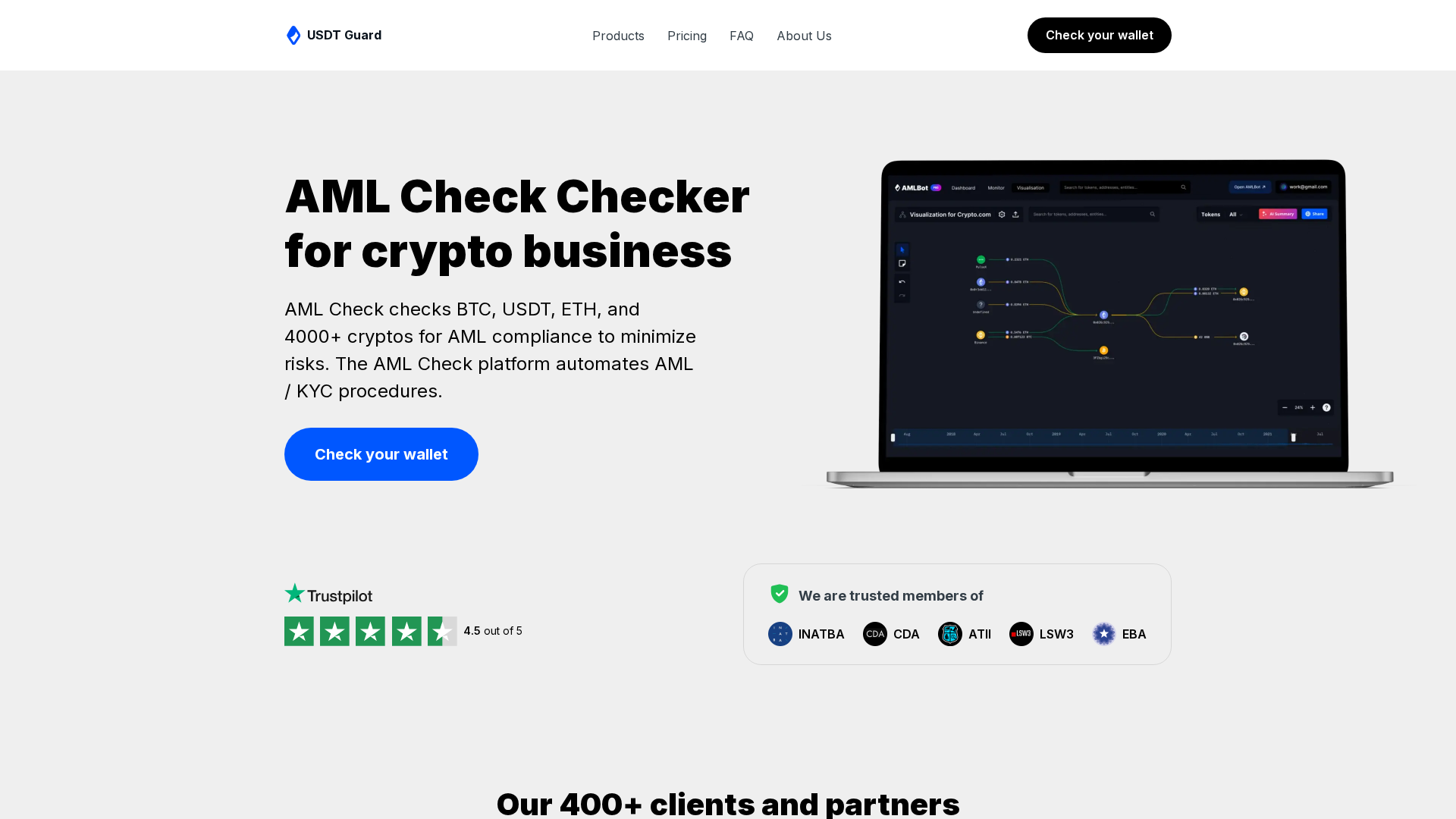 Screenshot of amlservice.click