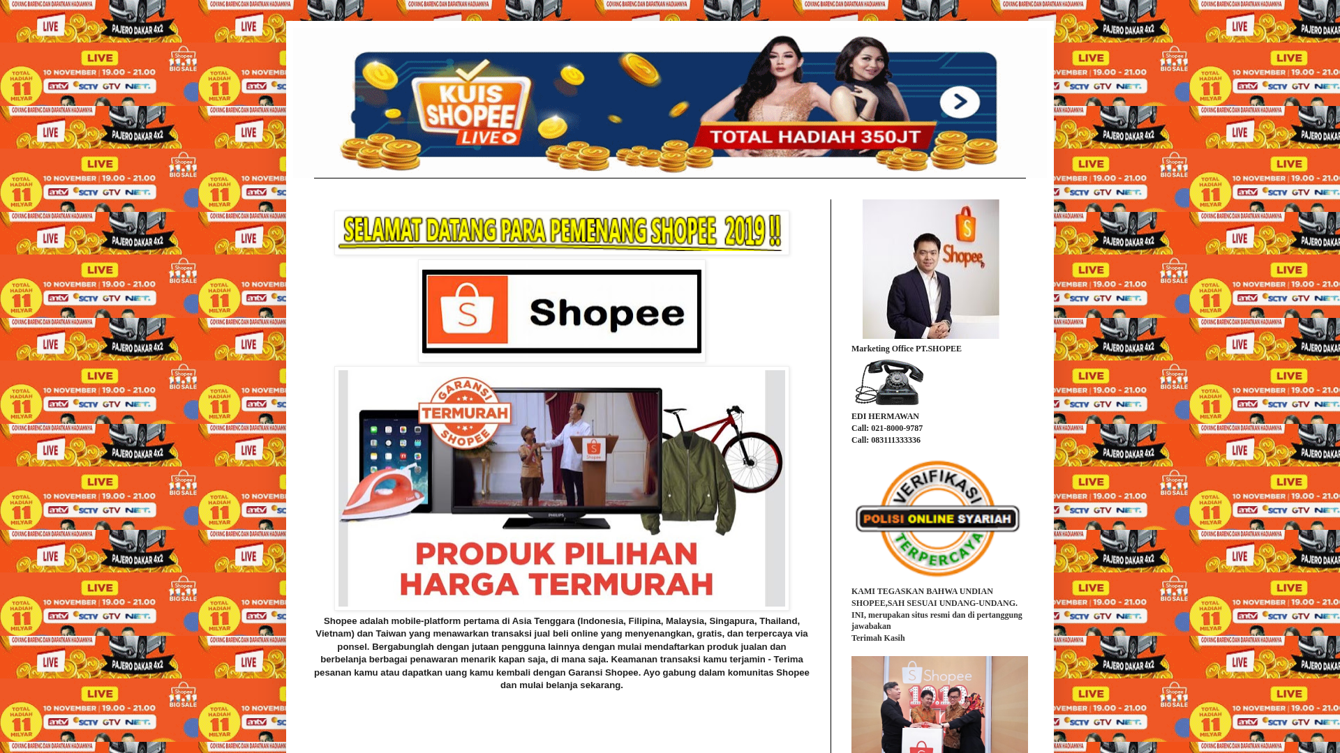 Screenshot of shopee3336.blogspot.com
