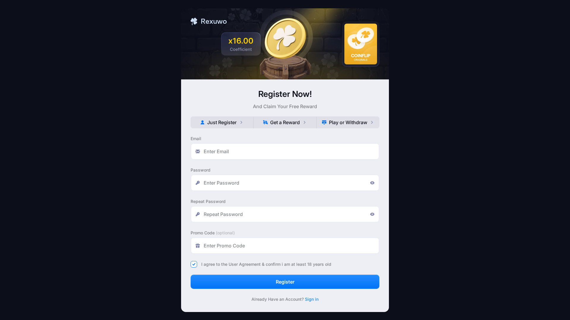 Screenshot of rexuwo.com