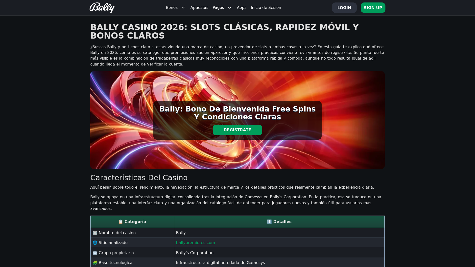 Screenshot of ballypremio-es.com