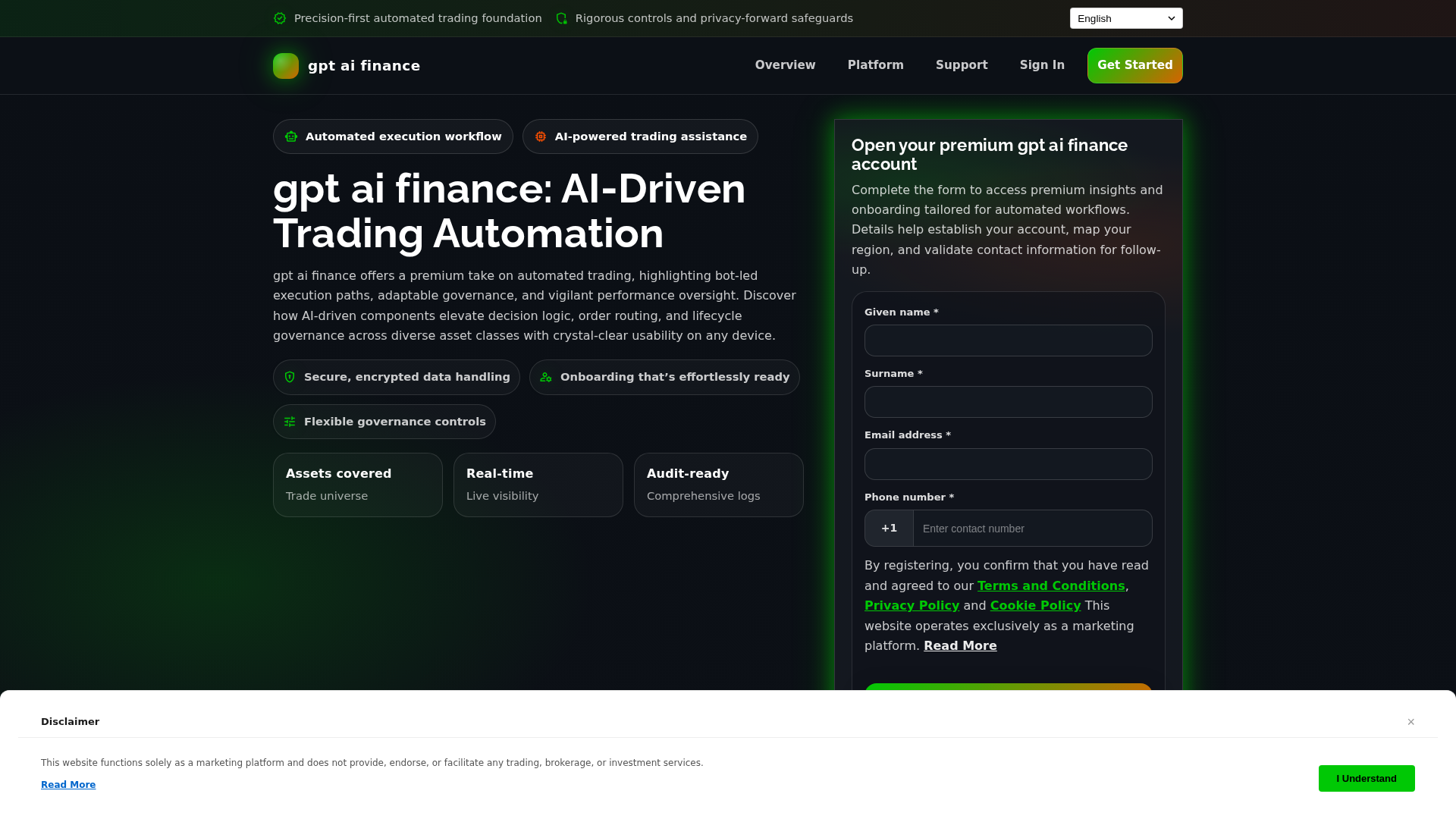 Screenshot of gptaifinance.click
