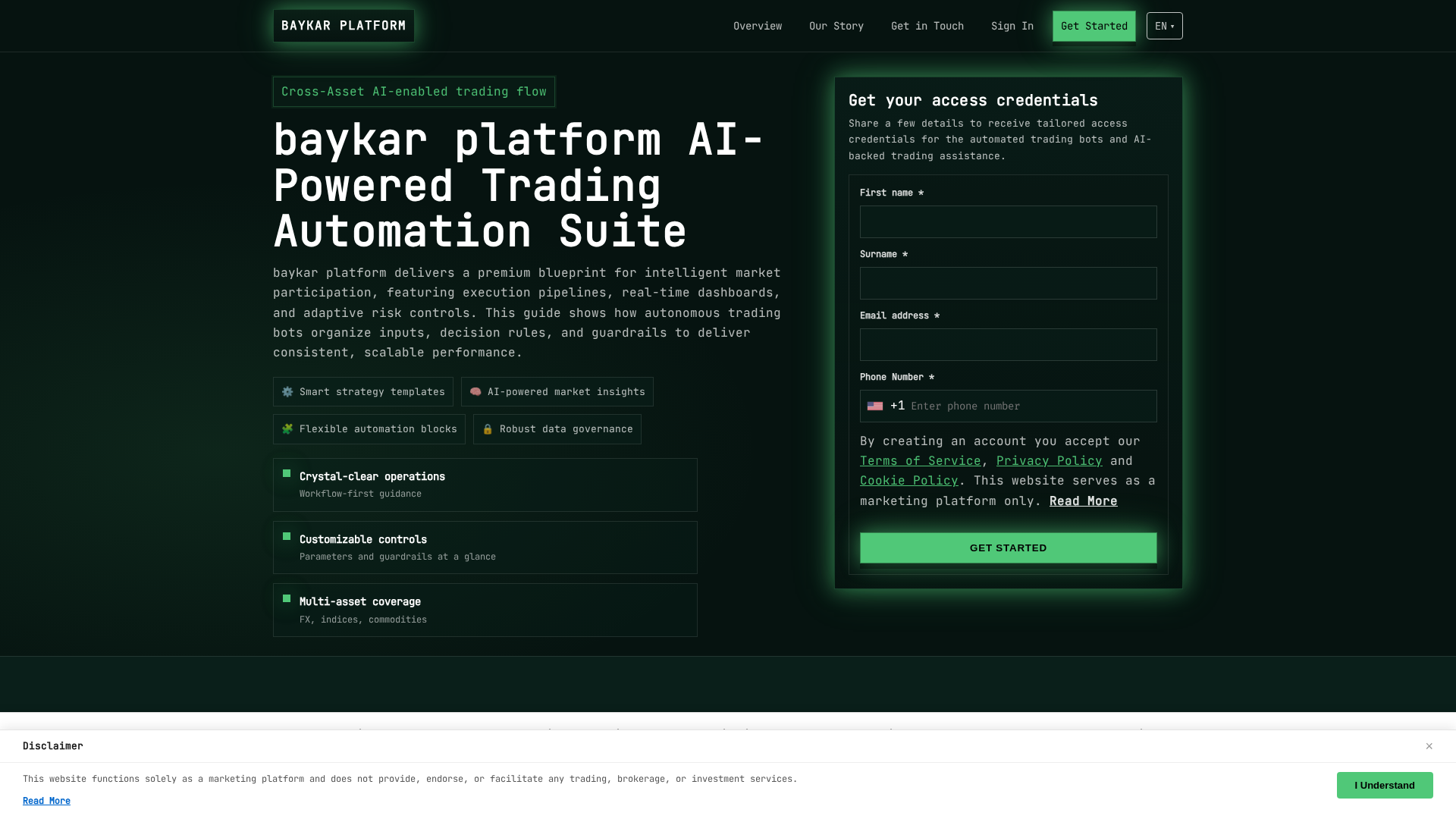 Screenshot of baykar-platform.com