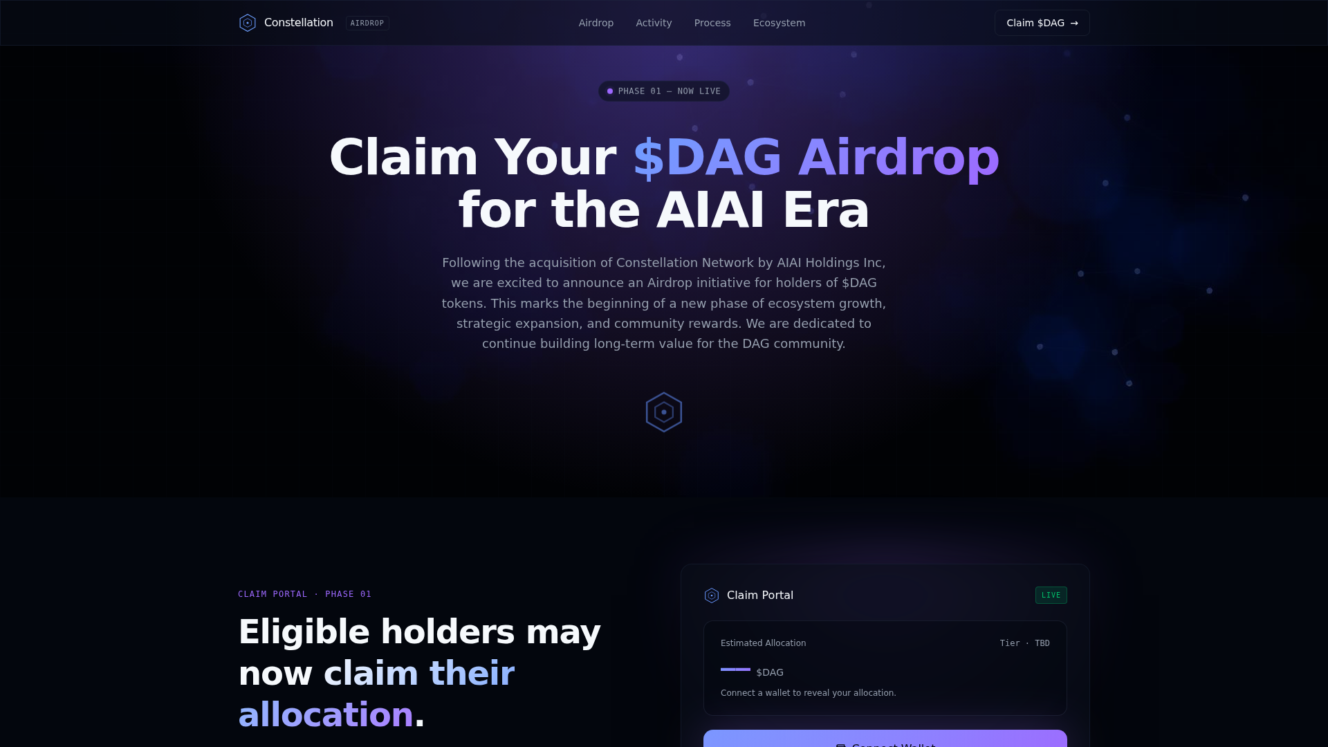 Screenshot of aiai-constellation.com