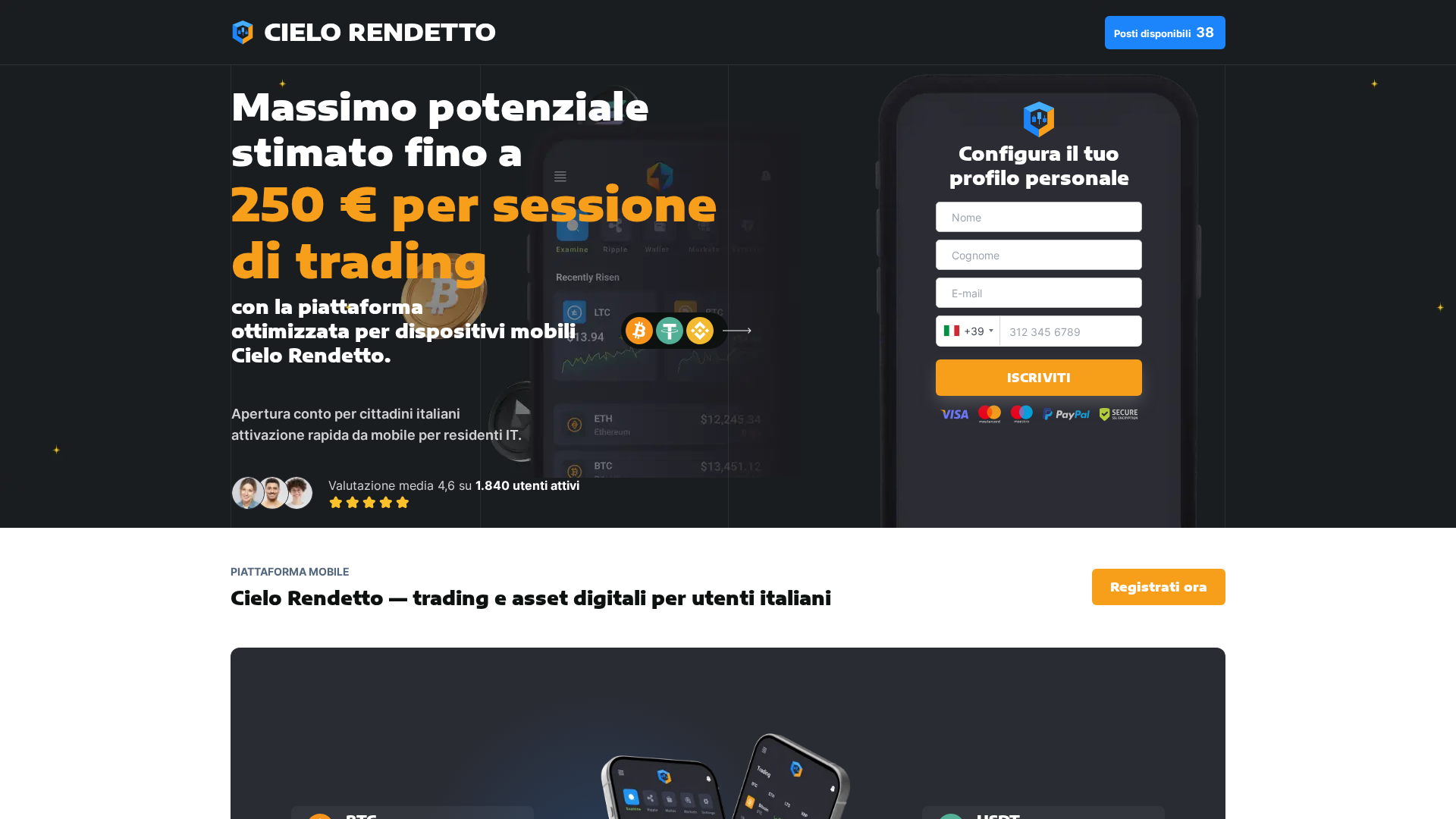 Screenshot of cielo-rendetto.site