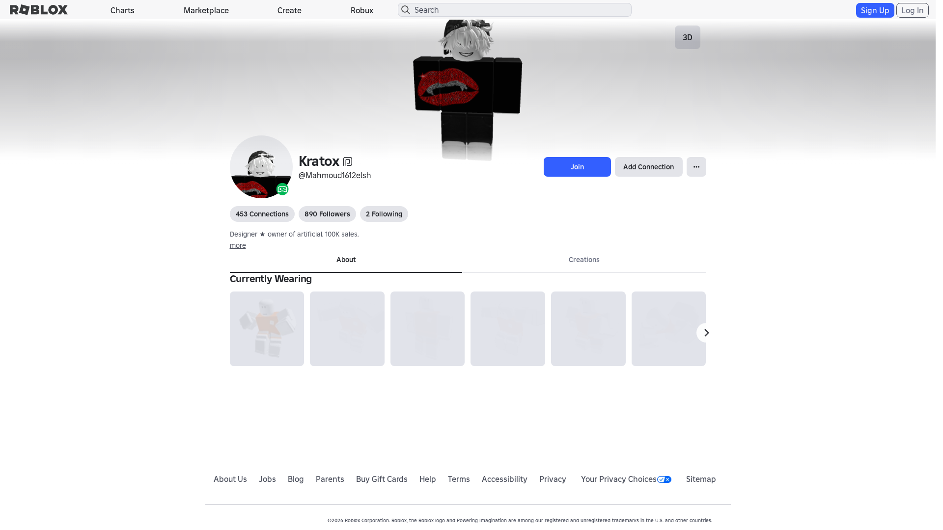 Screenshot of www.roblox.et