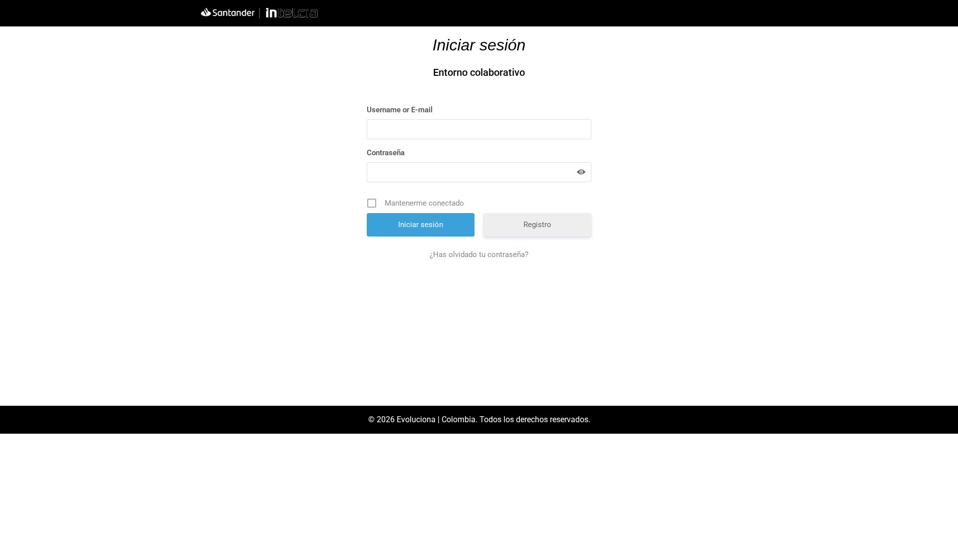 Screenshot of www.santander.kinsta.cloud