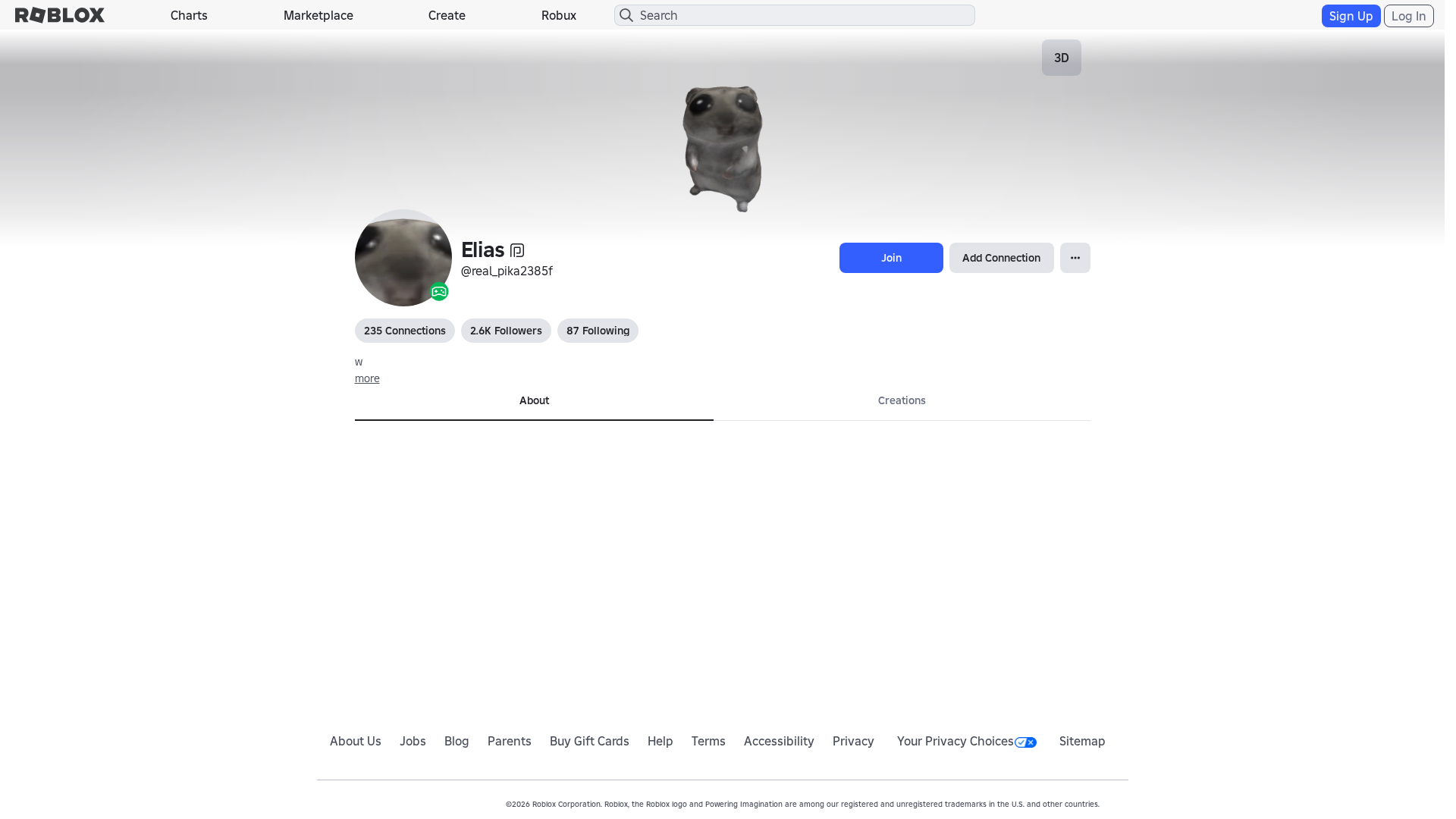 Screenshot of www.roblox.com.bi