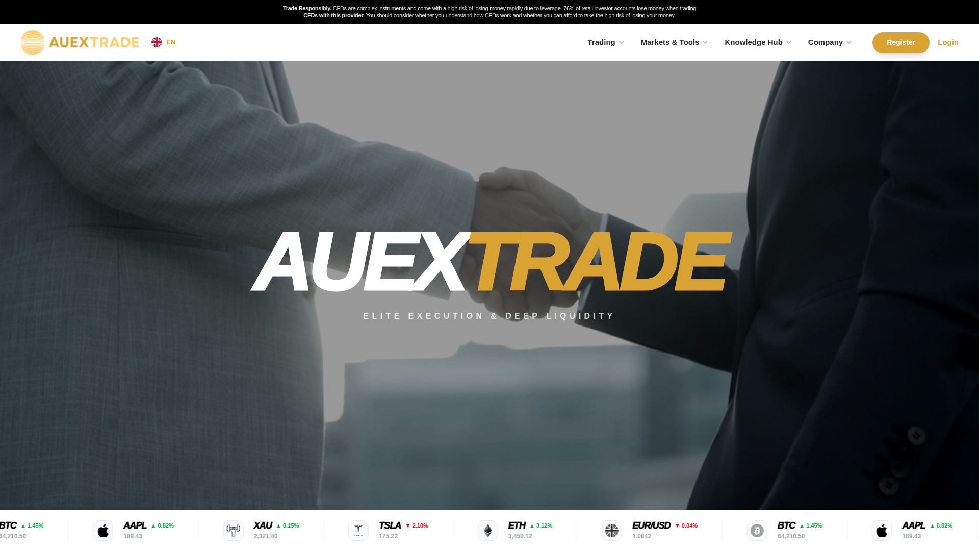 Screenshot of auextrade.com