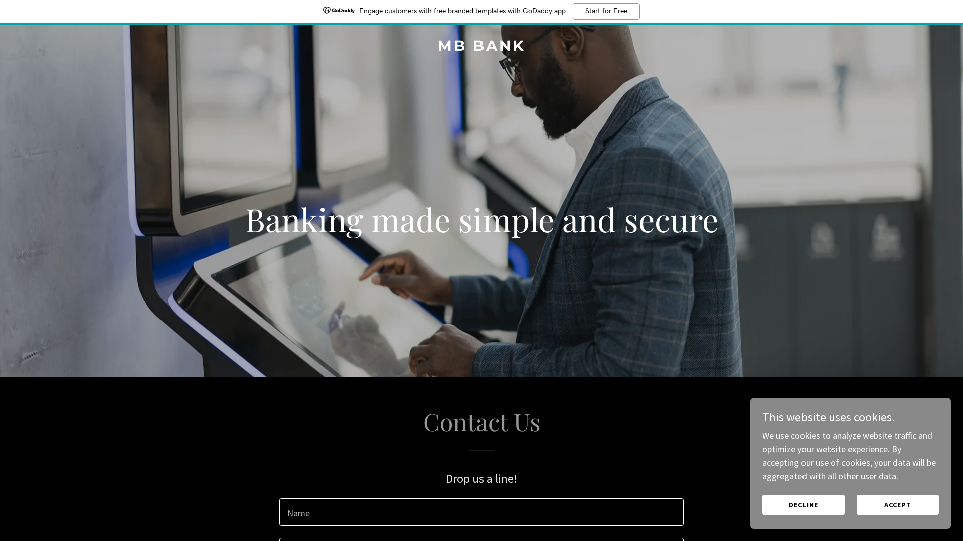 Screenshot of mbbank.cloud