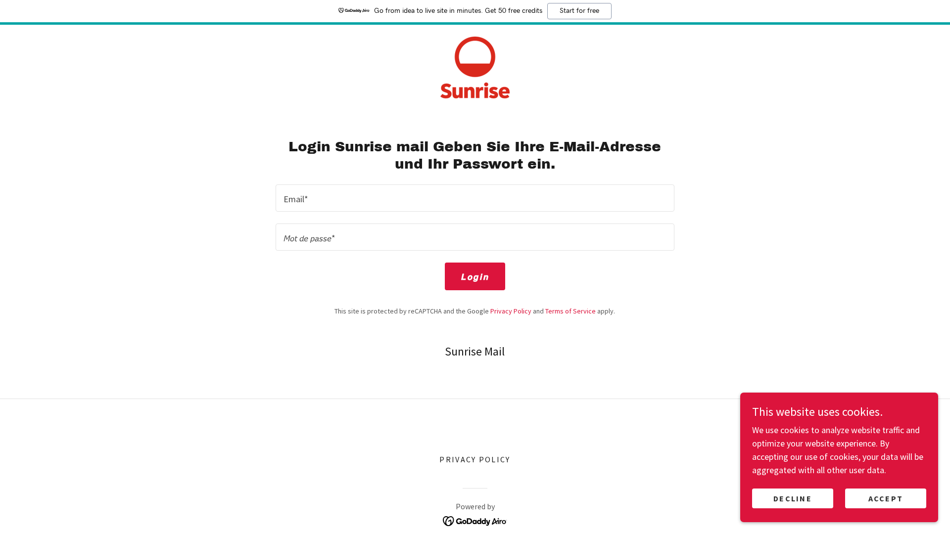 Screenshot of site-ykencquuj.godaddysites.com
